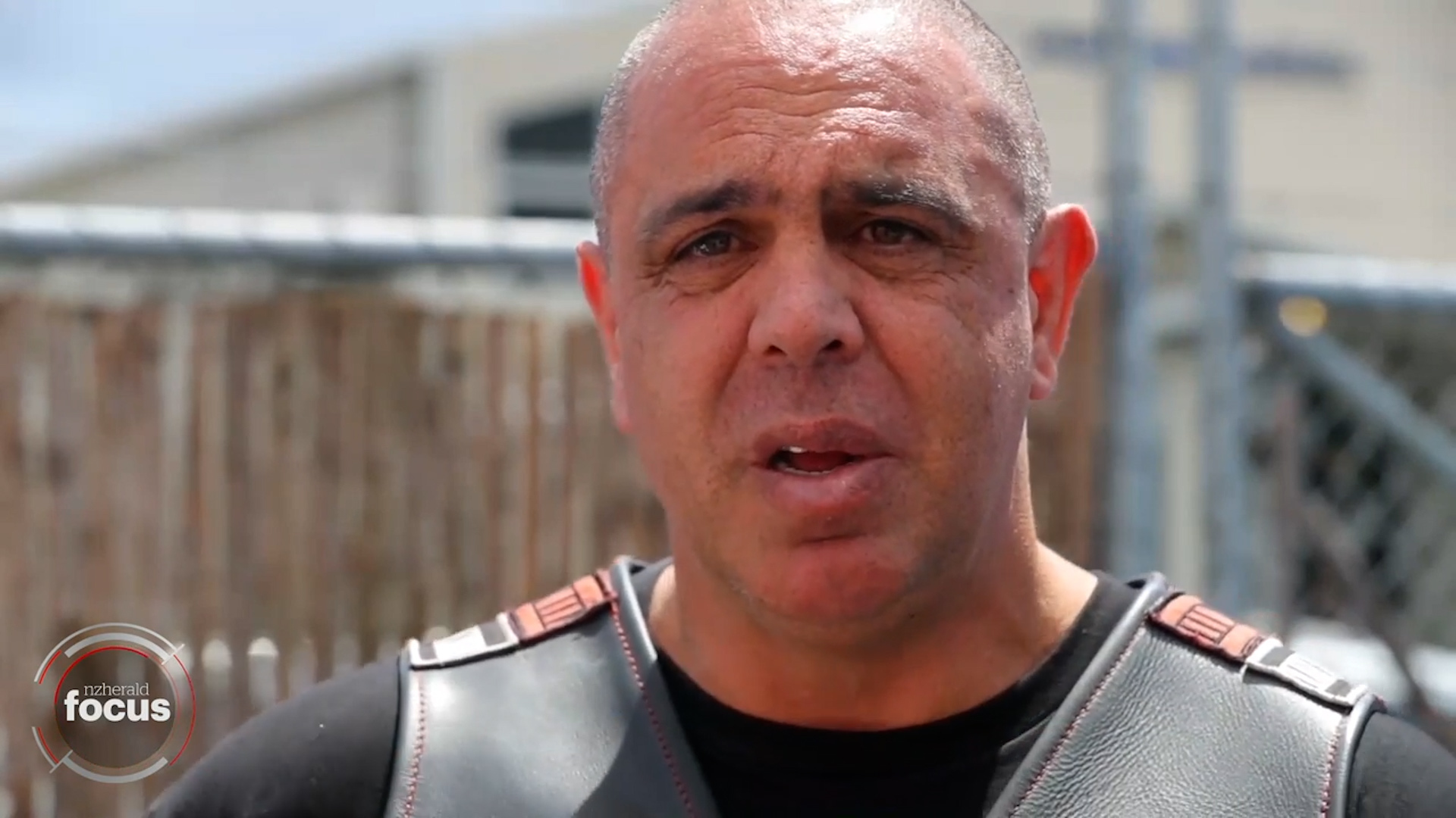 Mark Griffiths, a senior member of the Waikato Mongrel Mob, during an interview with the Herald on Sunday in 2019. Photo / NZME