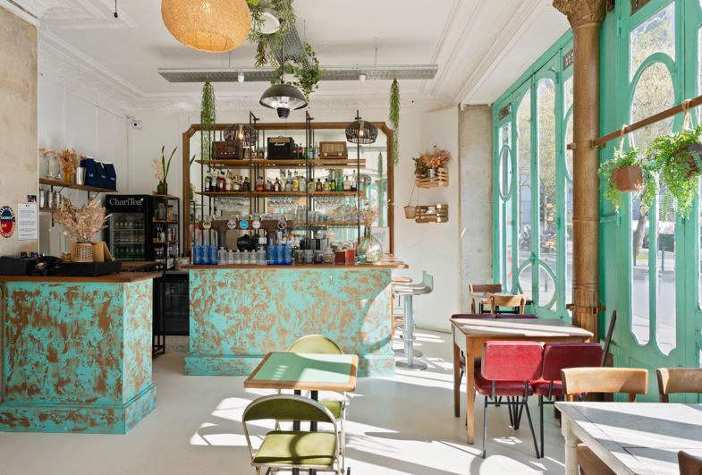 Floreal Belleville has an informal restaurant that changes its chef and menu monthly. Photo / Supplied