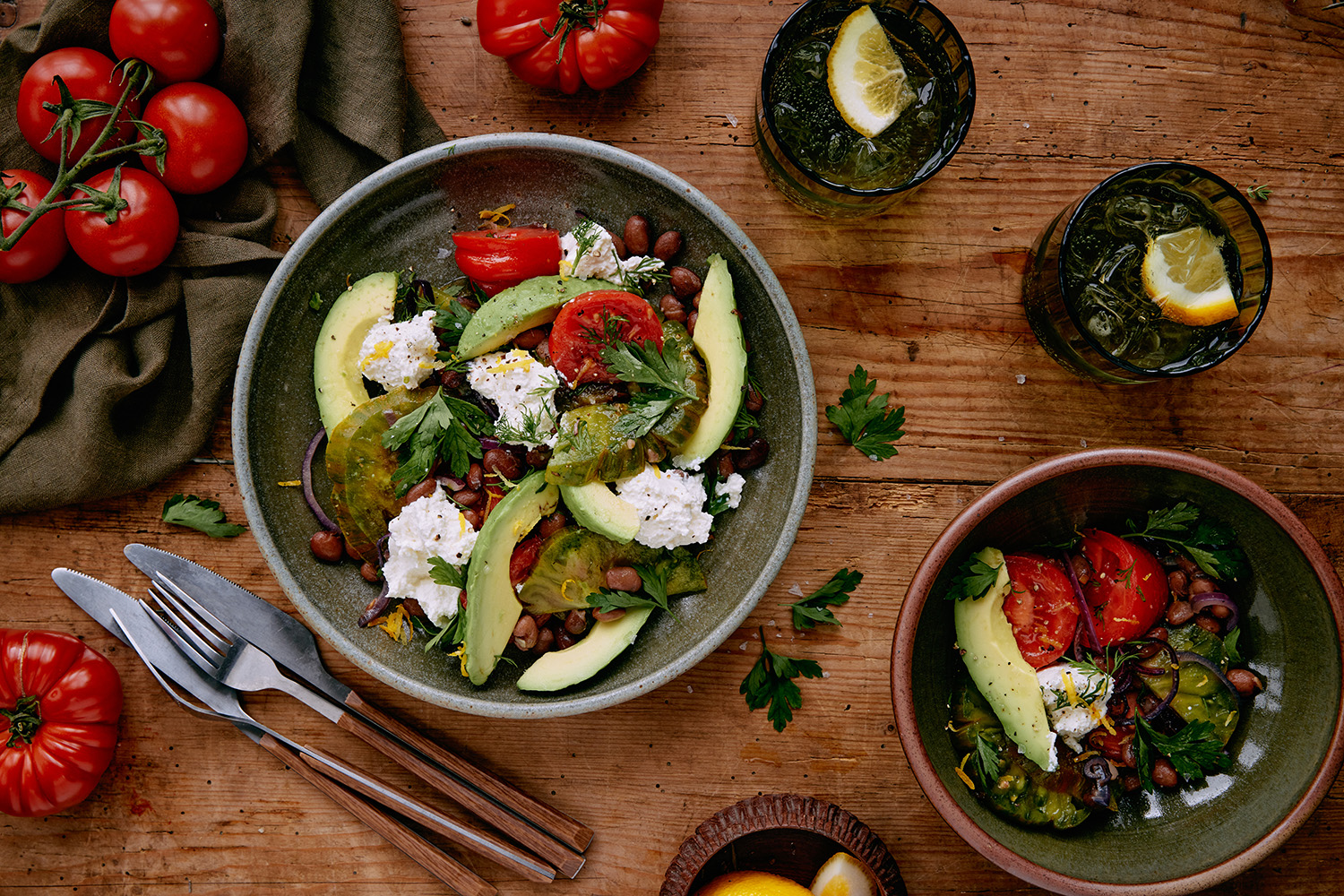 Make the most of fresh heirloom tomatoes. Photo / Babiche Martens