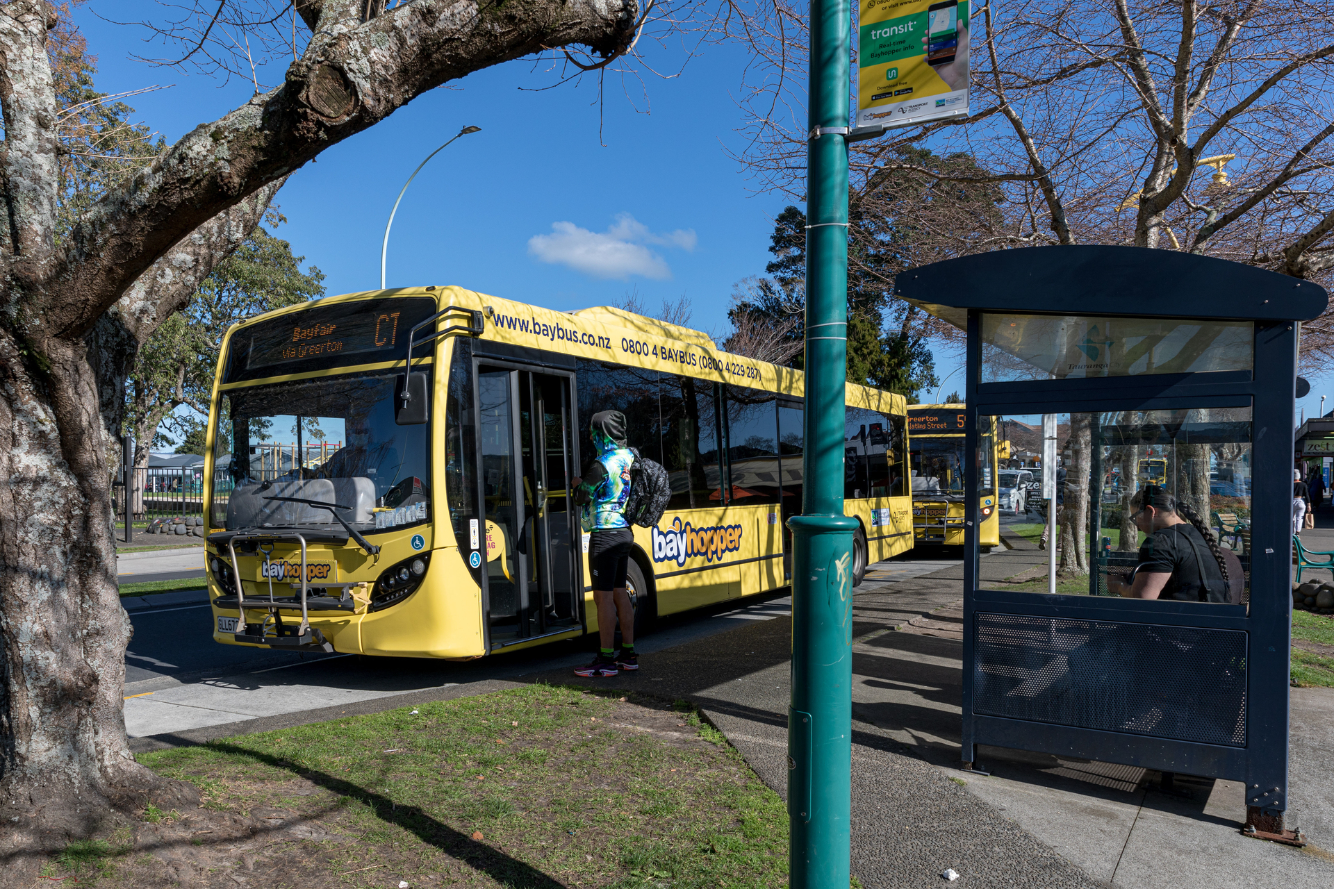 The standard Bayhopper buses in Greerton could be replaced by smaller versions as part of a potential on-demand service. Photo / Mead Norton