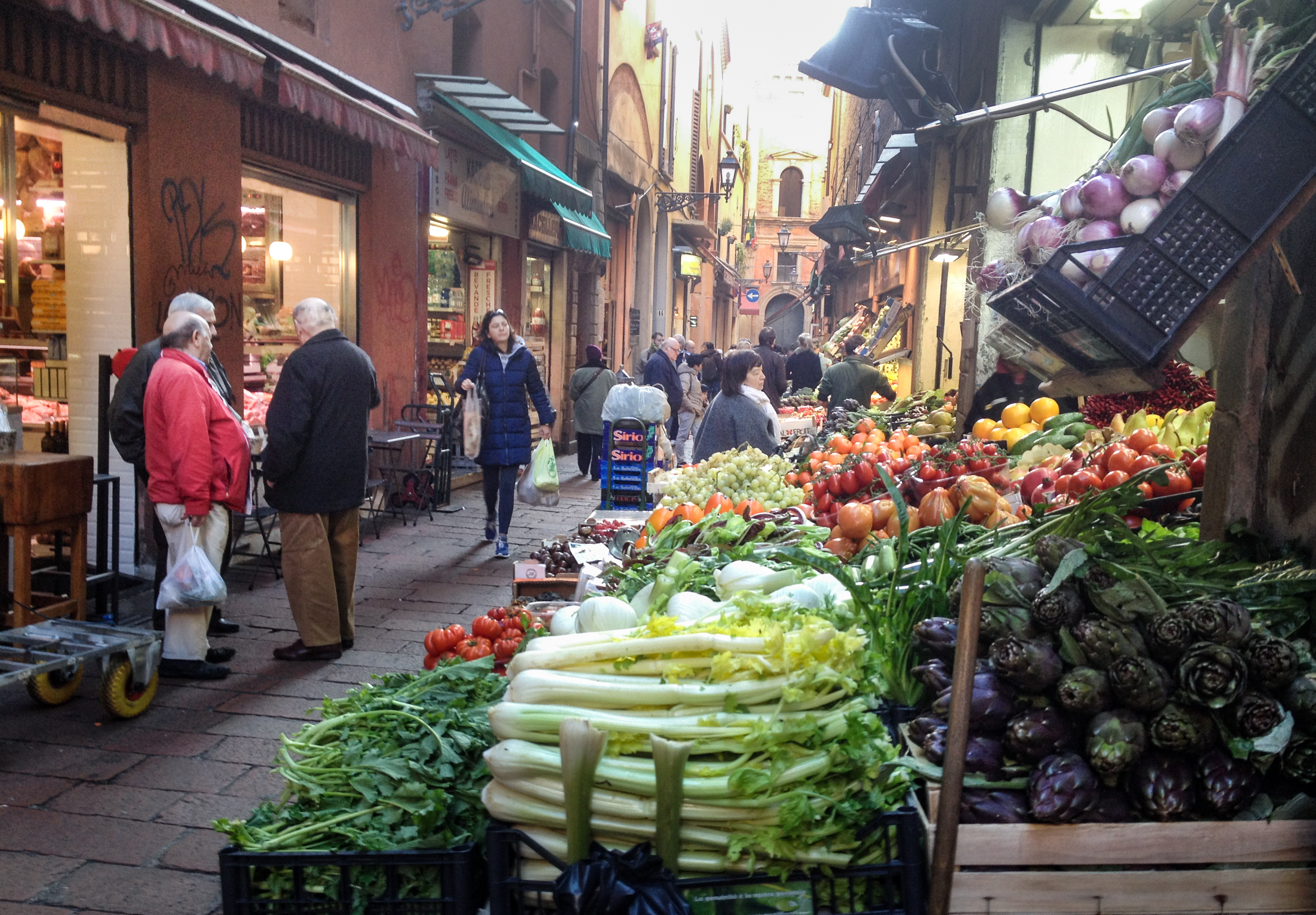 Bologna's Quadrilatero market operates much as it did in medieval times. Photo / Ewan McDonald