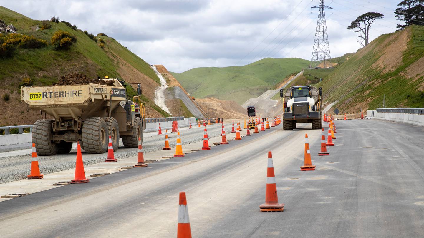 Transmission Gully under construction in November 2020. Photo / Mark Mitchell