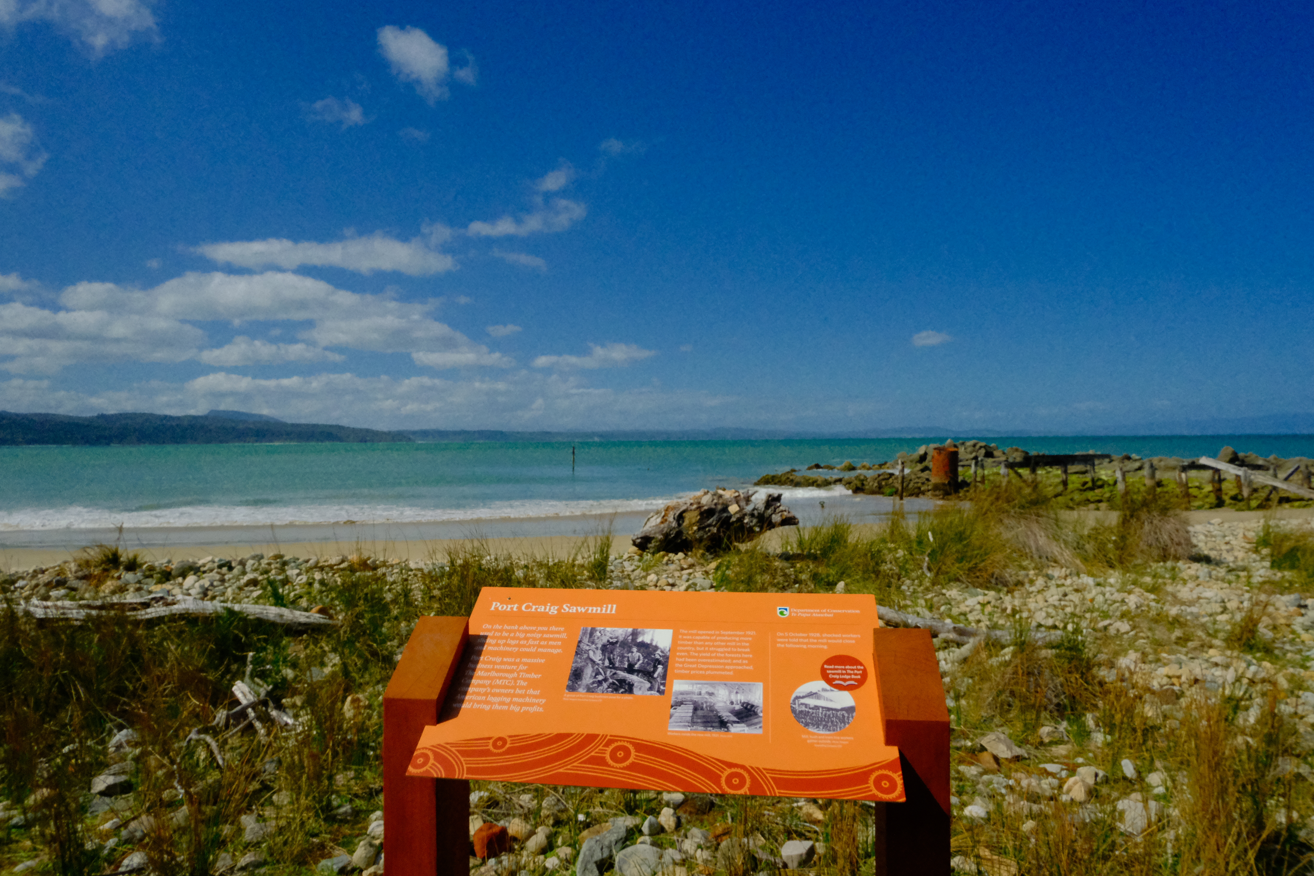 Scenic beach views near Port Craig Hut. Photo / Tsewang Nuru Sherpa