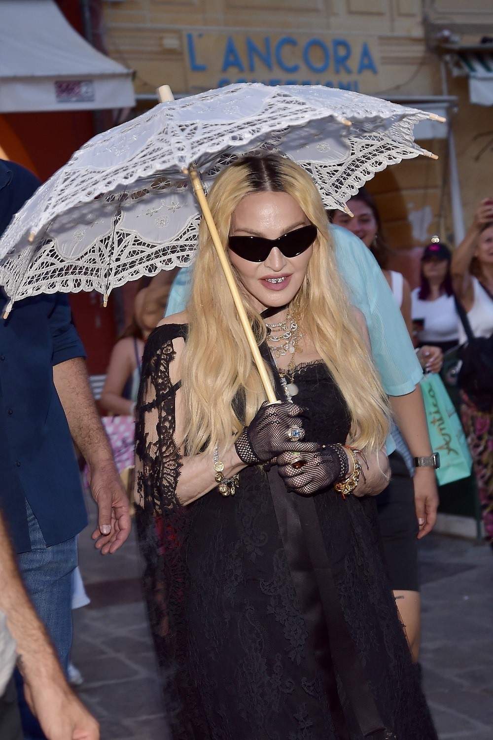Madonna is seen out and about in Italy. Photo / Getty Images