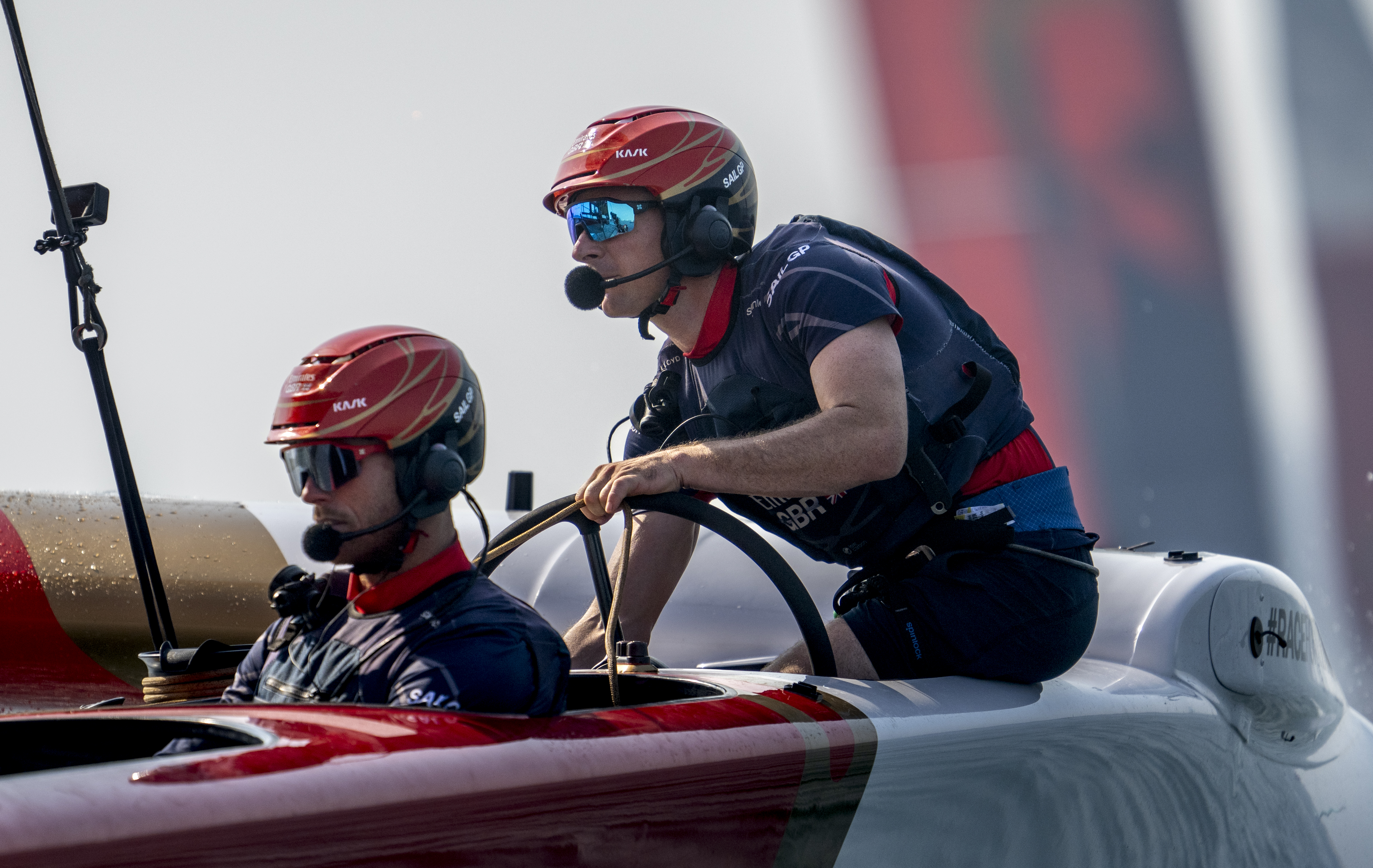 Dylan Fletcher returned to the helm for the Great Britain SailGP Team this season. Photo / Jon Buckle, SailGP