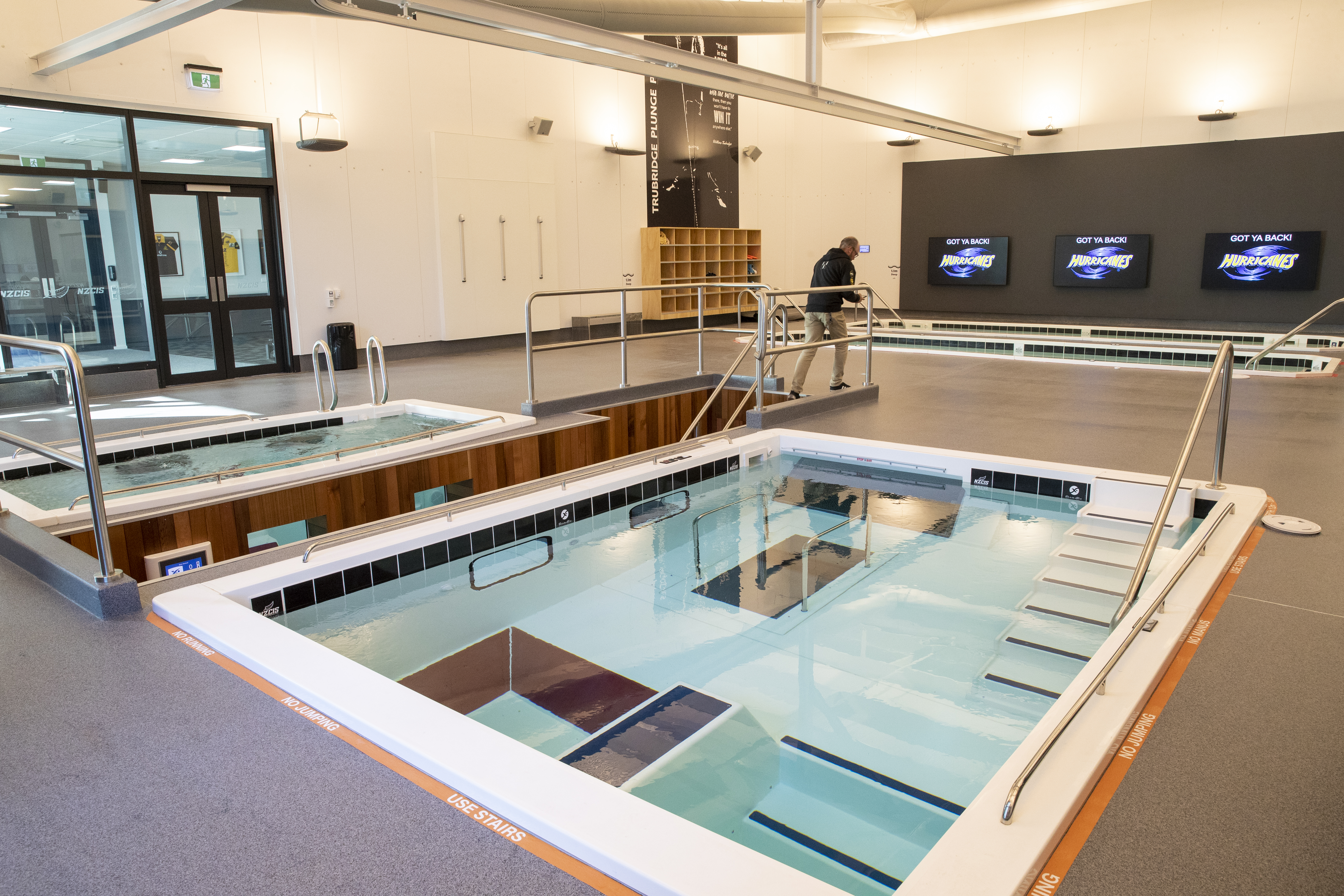 The pool and sauna area at the NZCIS sports hub in Upper Hutt Photo / Mark Mitchell