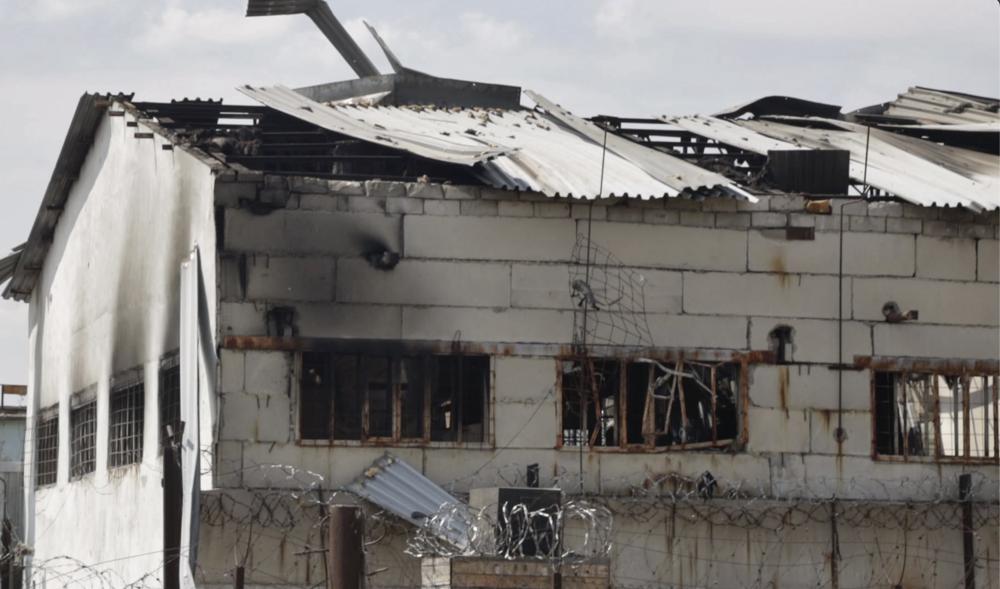 A destroyed barrack at a prison in Olenivka, in an area controlled by Russian-backed separatist forces, eastern Ukraine, July 29, 2022. Photo / AP