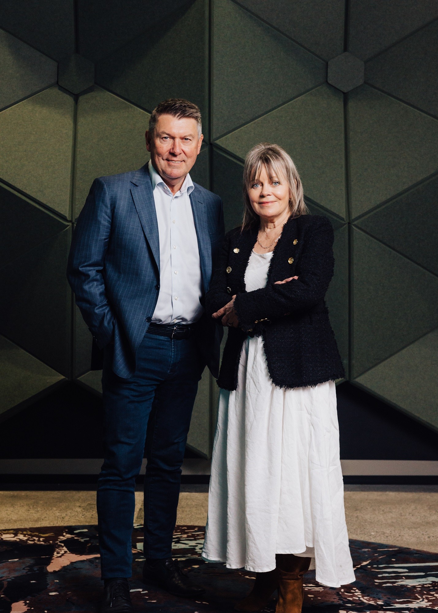 MediaWorks chairman Barclay Nettlefold and chief executive Wendy Palmer.