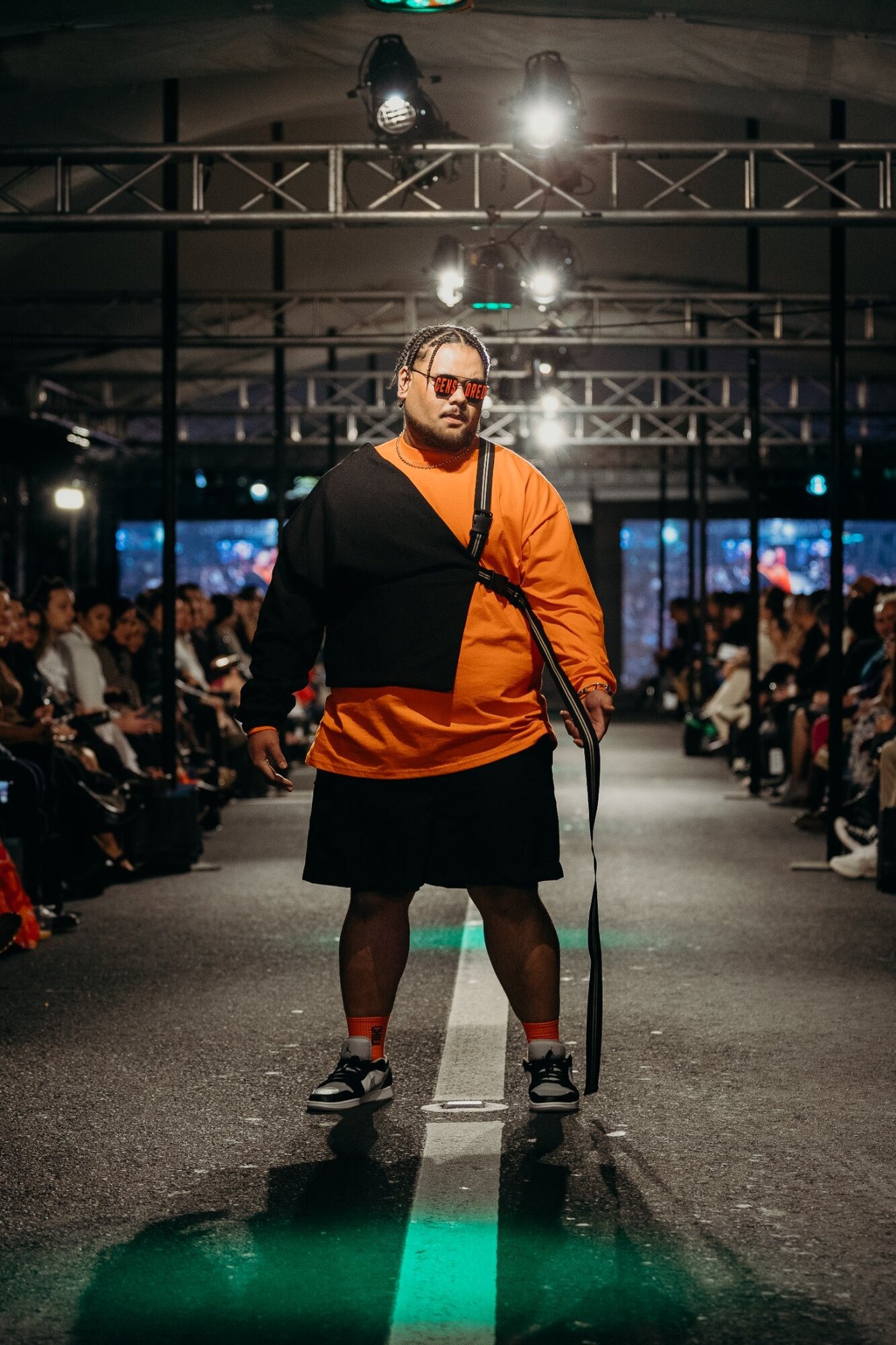 Designs from OHN Clothing, whose founder John Tanuvasa built his label based on his own experiences as a plus-size Pasifika man.