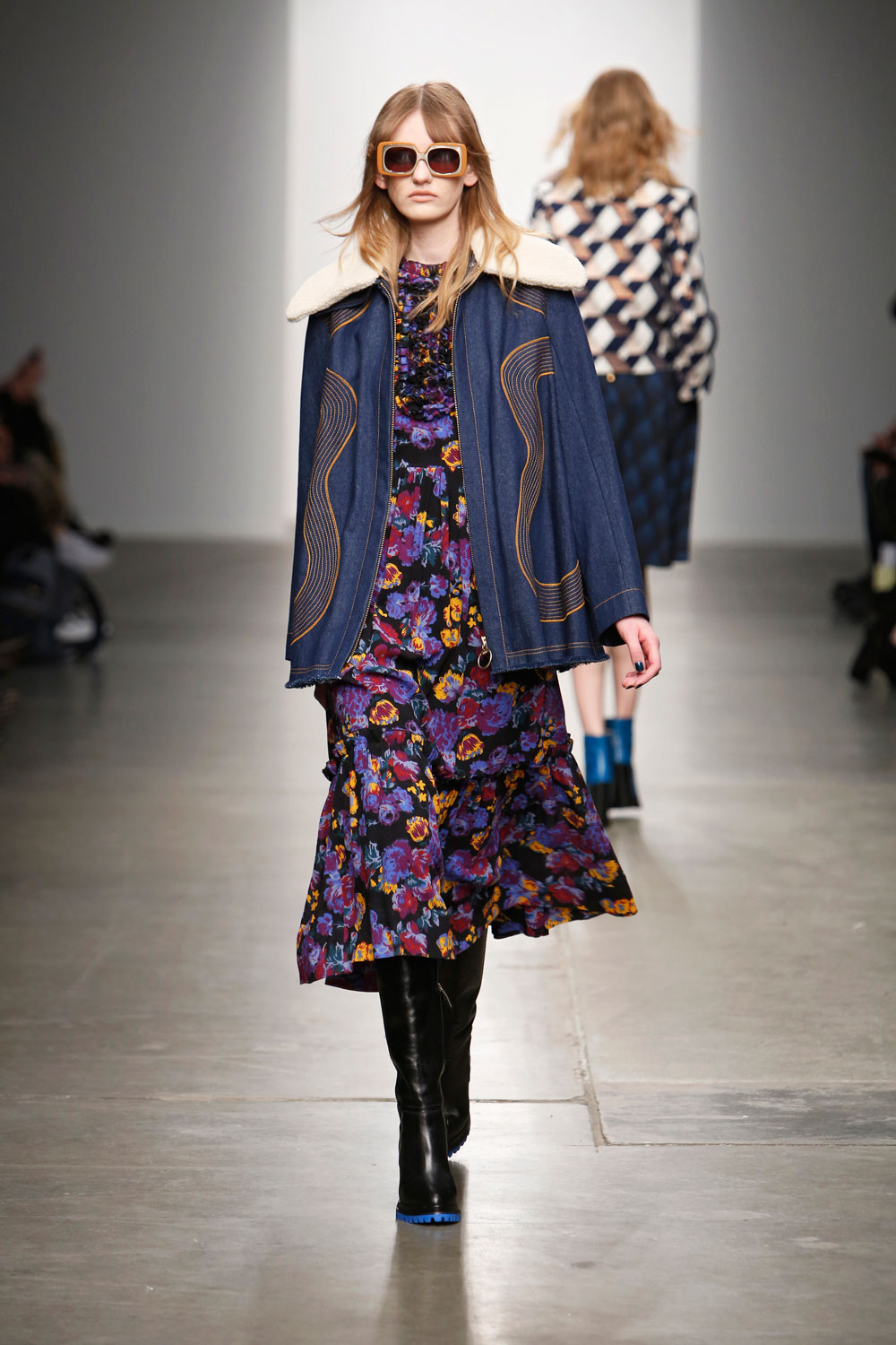 An ensemble from Karen Walker's Time Machine collection, which Jacqueline worked on for New York Fashion Week. She later connected Karen Walker to Dove Hospice. Photo / File