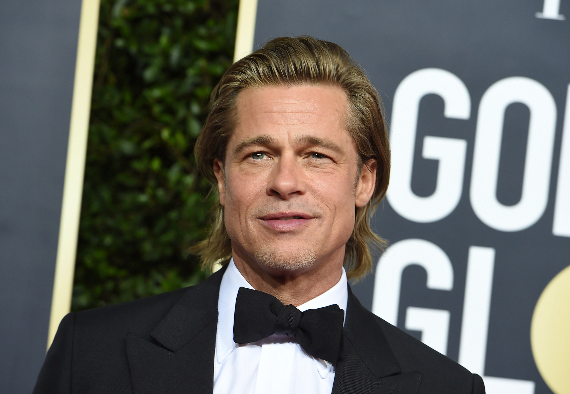 Brad Pitt arrives at the Golden Globe Awards at the Beverly Hilton Hotel. Photo / AP.