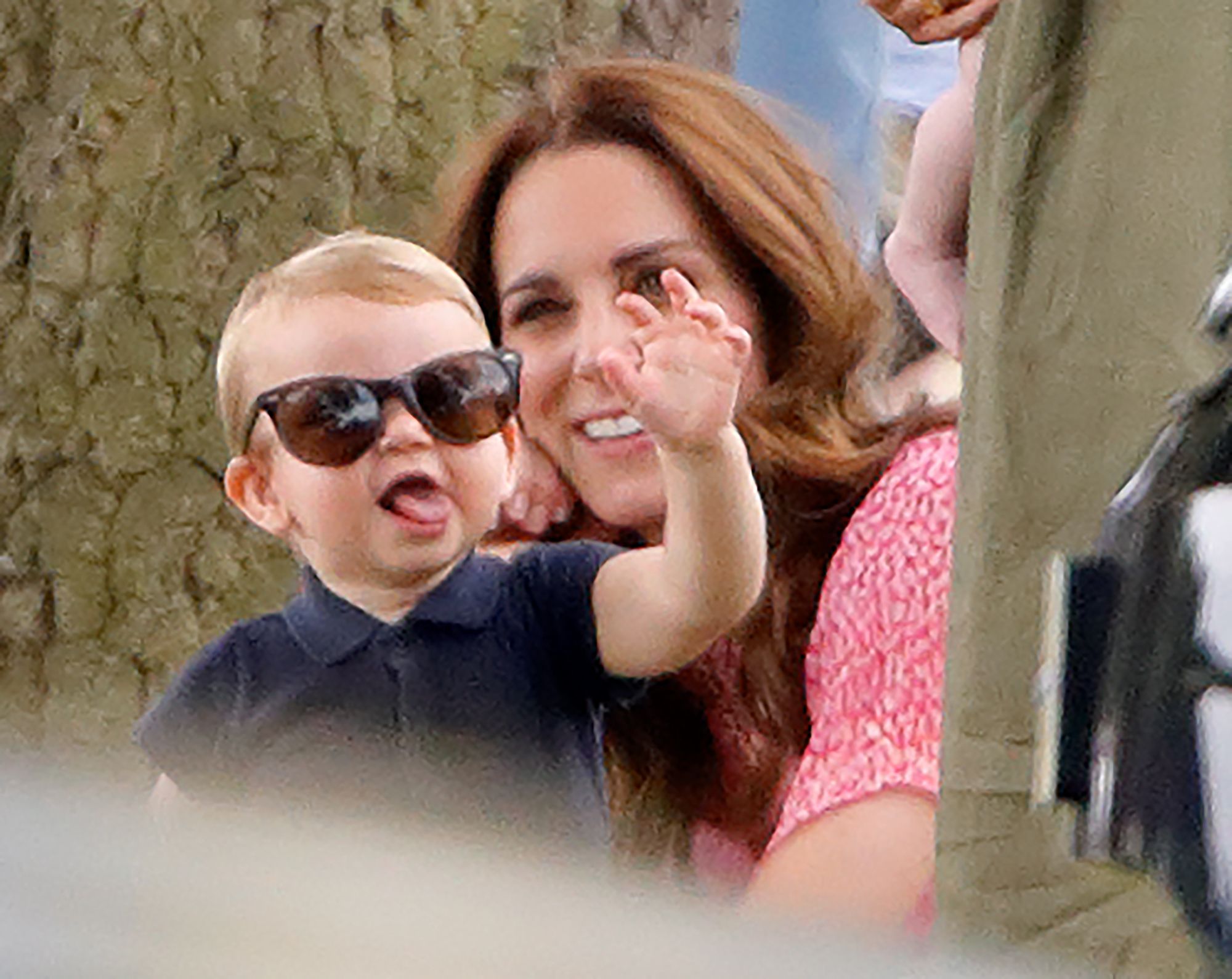Prince Louis of Cambridge and Catherine, Duchess of Cambridge attend the King Power Royal Charity Polo Match, in which Prince William and Prince Harry were competing for the Khun Vichai Srivaddhanaprabha Memorial Polo Trophy in 2019 in Wokingham, England. Photo / Getty Images
