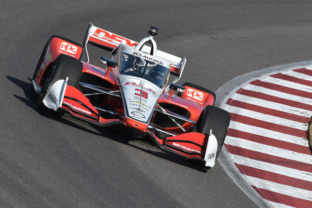 Scott McLauglin won in Milwaukee for Team Penske. Photo / File, Getty Images