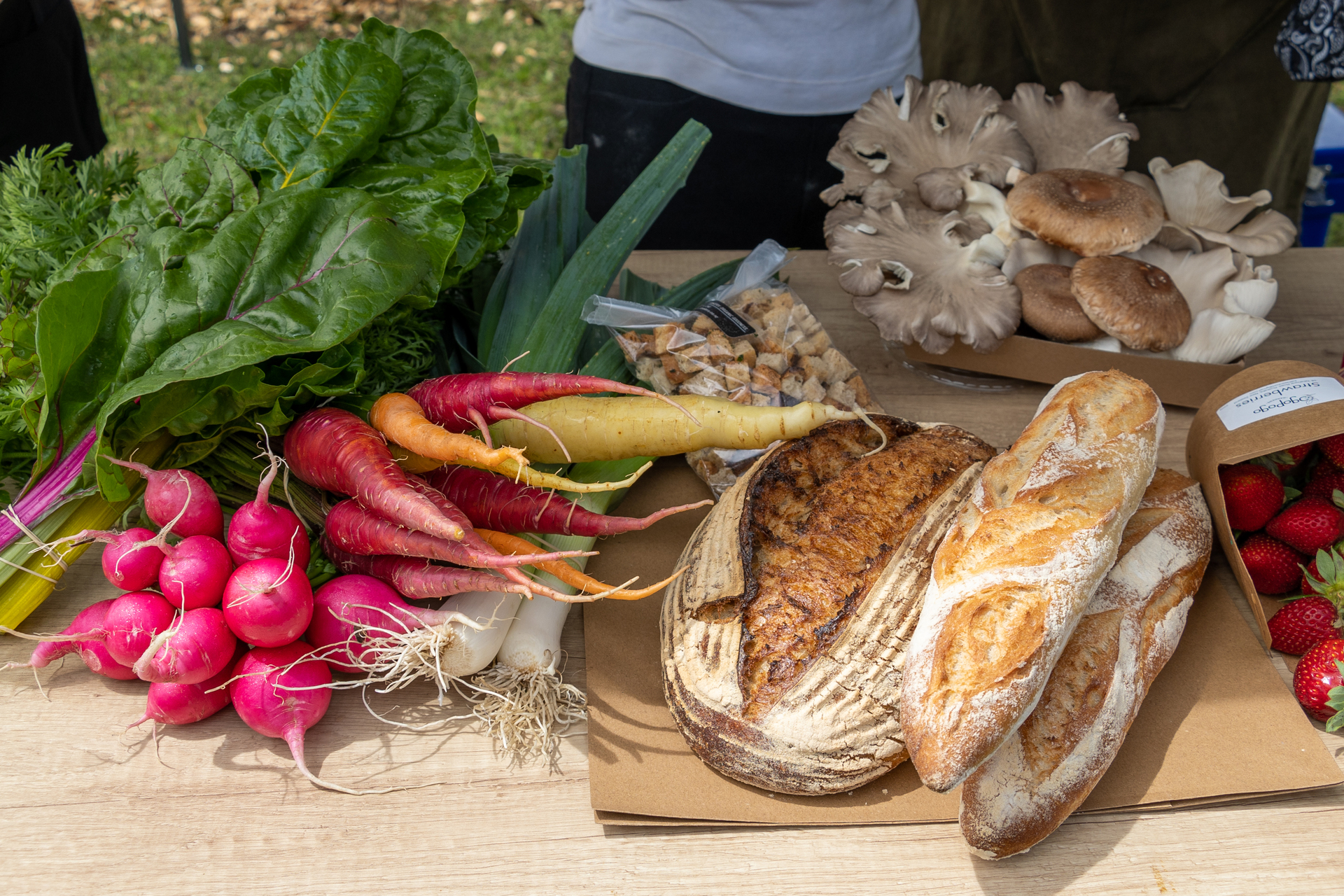 Produce at the Roving Rural Market. Photo / Donna Russell