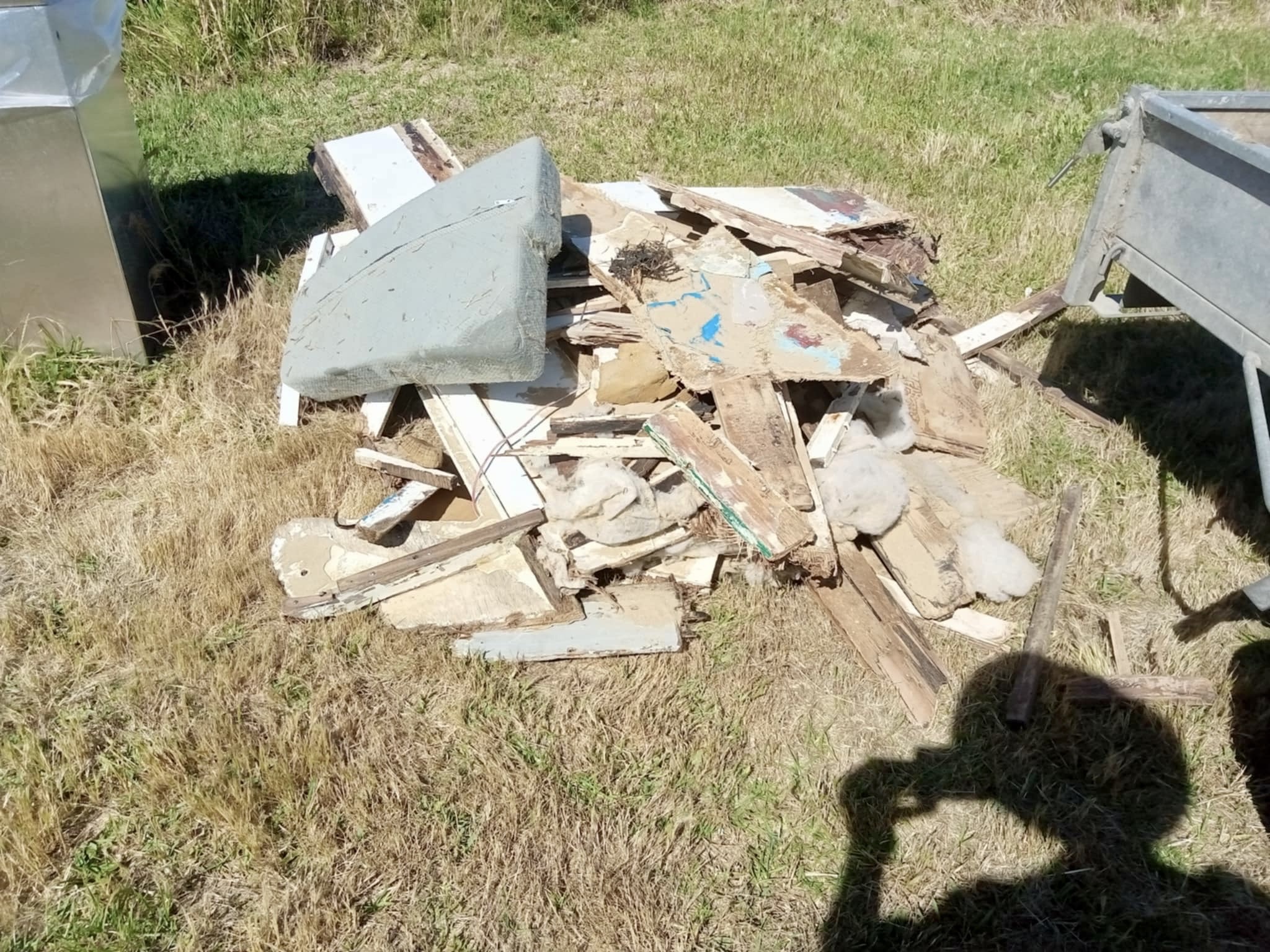 Some of the debris that washed up on Northland’s Tokerau Beach after the Moana Nui ran aground and wrecked at Motueke/Flat Island in early November. Photo / supplied