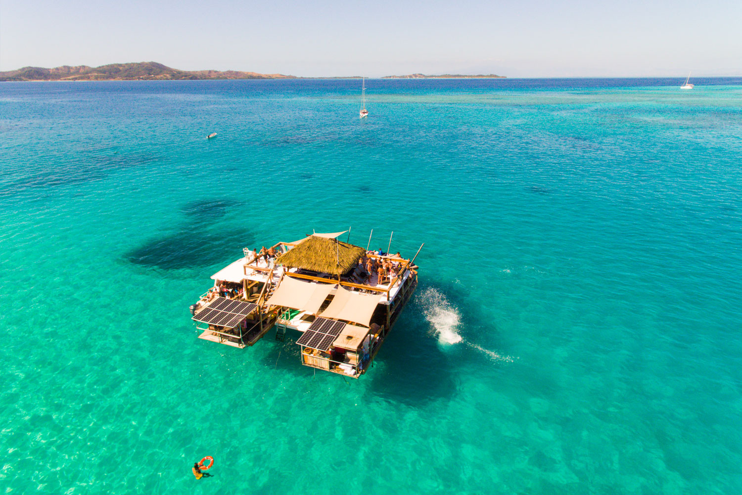The two-level floating bar Cloud 9. Photo / Supplied