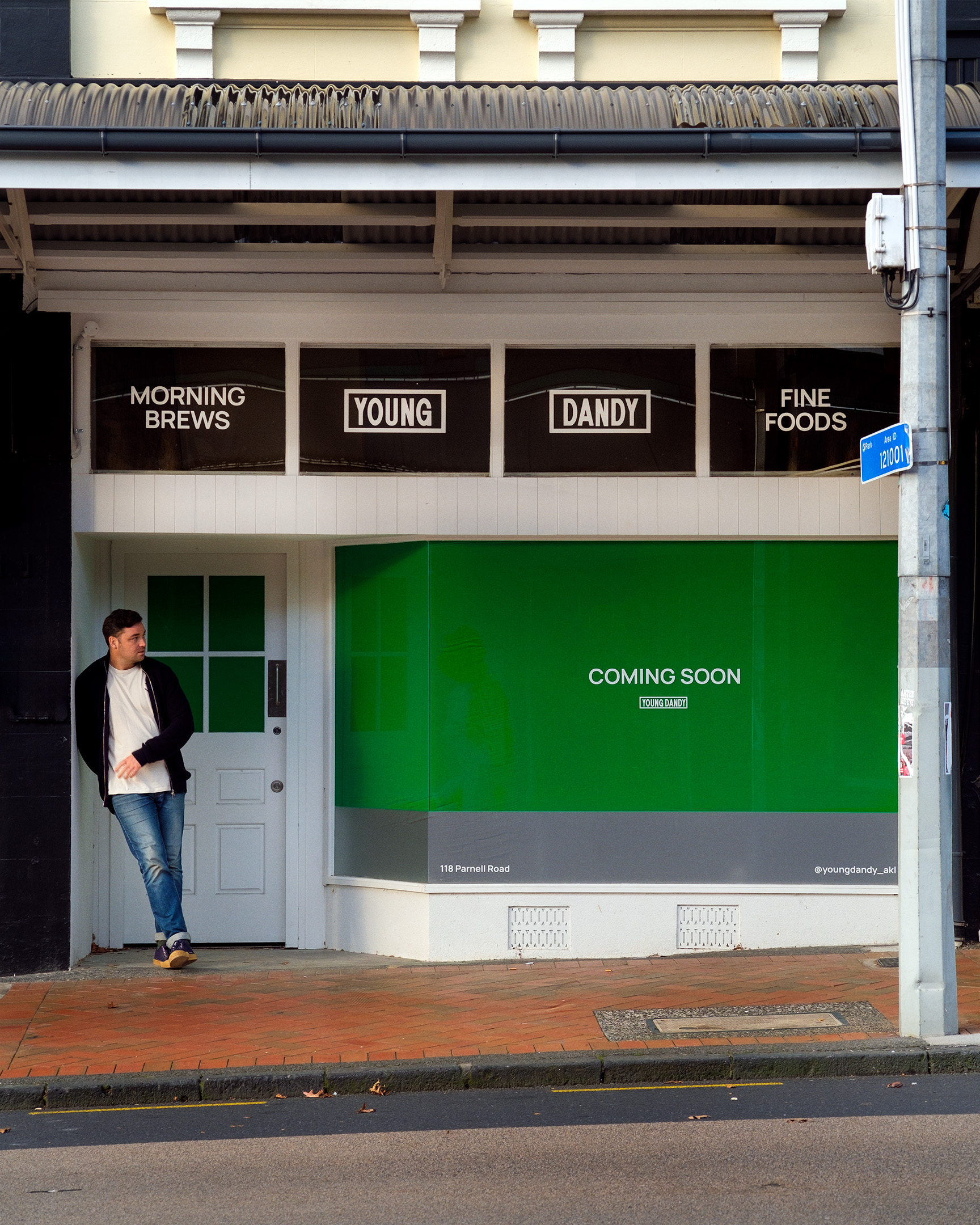 James Prendergast outside Young Dandy.