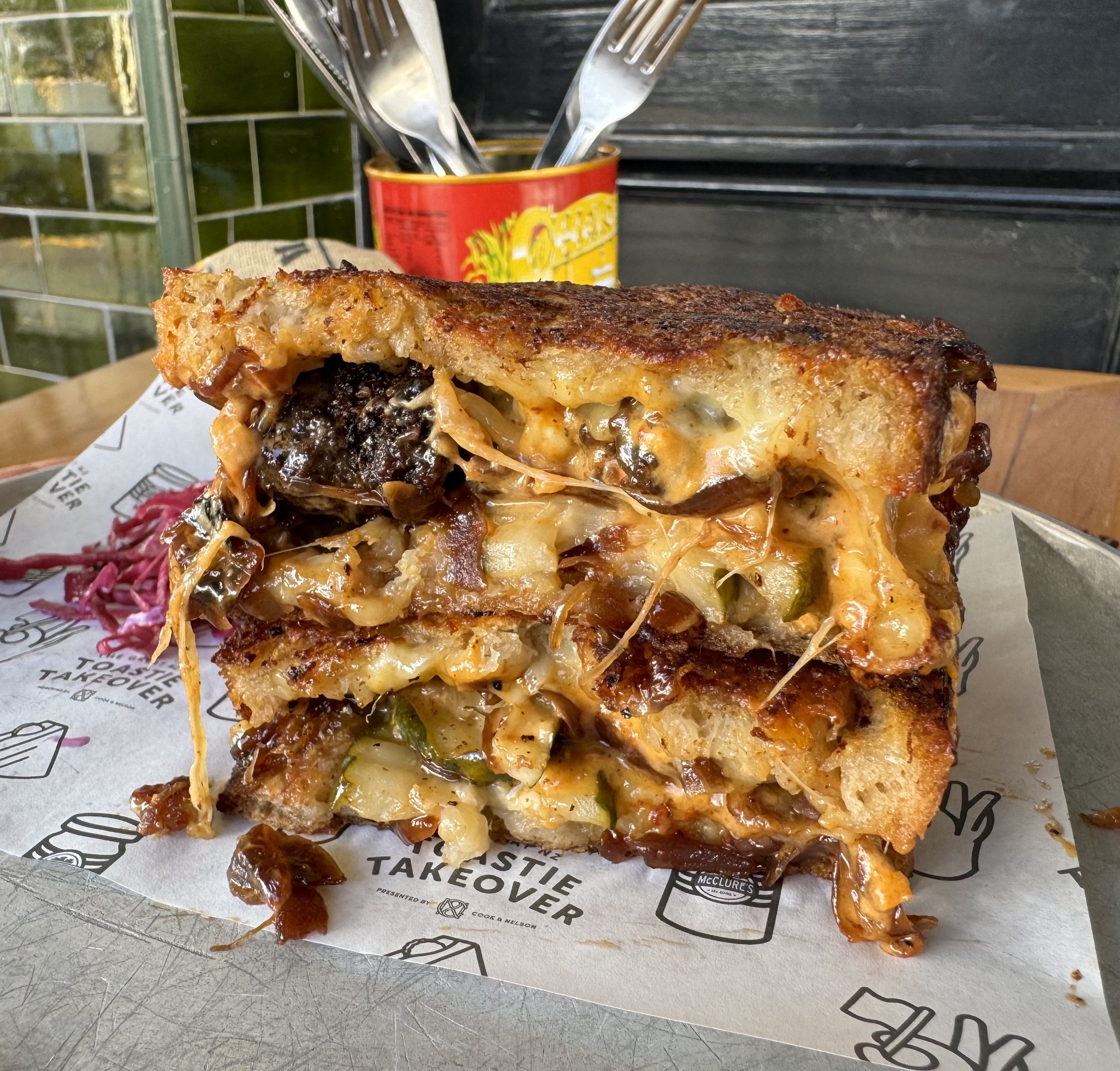 Cheese on Toast in the Great Toastie Takeover.