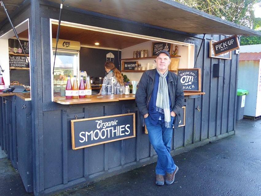 A brief refreshment stop before Brett Atkinson hits the road again. Photo / Brett Atkinson
