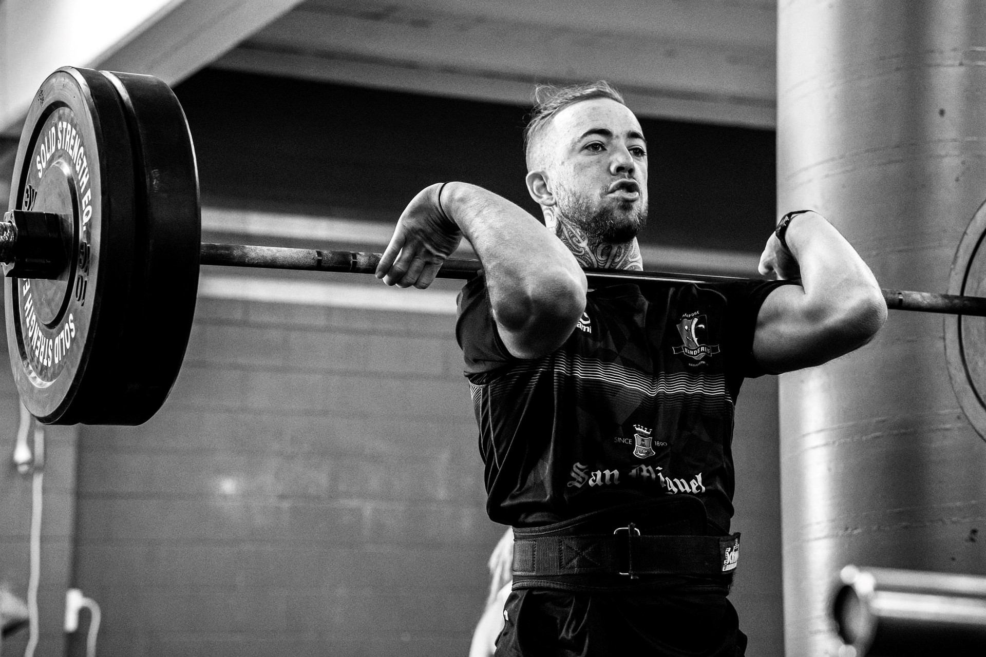 Jake Church taking part in a cross fit competition the week before he was admitted to hospital early last year. Photo / Supplied