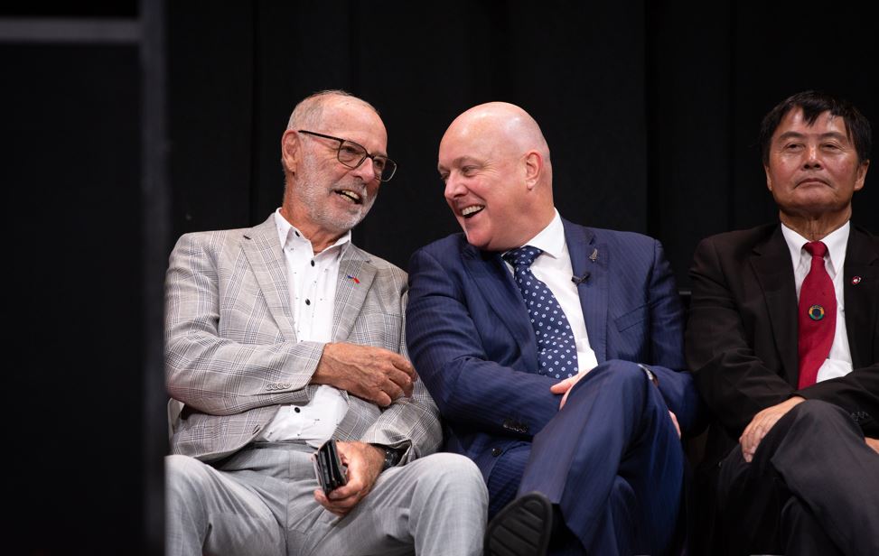 Auckland Mayor Wayne Brown (left) and Prime Minister Christopher Luxon. Photo / Sylvie Whinray