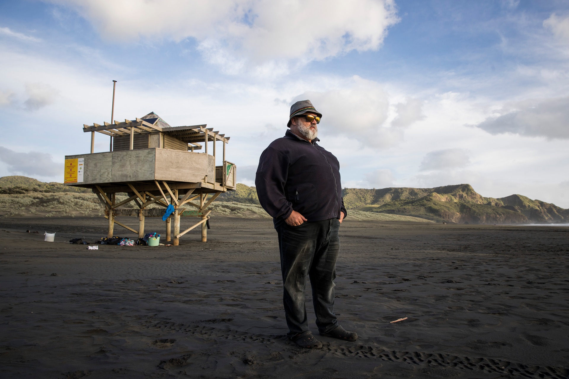 Bryn Grant-Mackie was celebrating the end of his first shift as a lifeguard at Bethells Beach on that fateful day. Photo / Greg Bowker