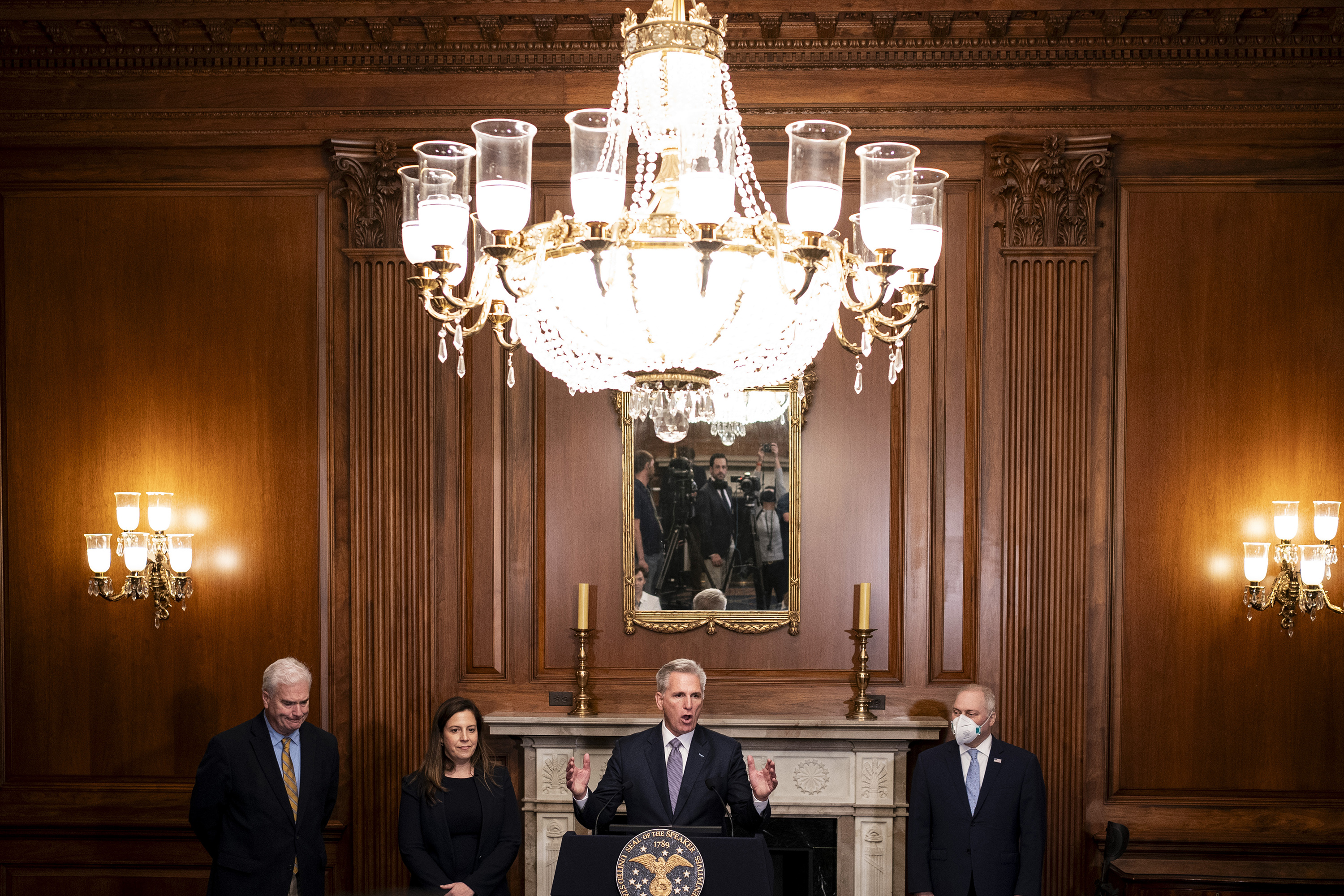 Kevin McCarthy in 2023, when he was still House speaker. In 2017, Musk donated US$50,000 to the McCarthy Victory Fund, a group aligned with McCarthy. Photo / Haiyun Jiang, The New York Times