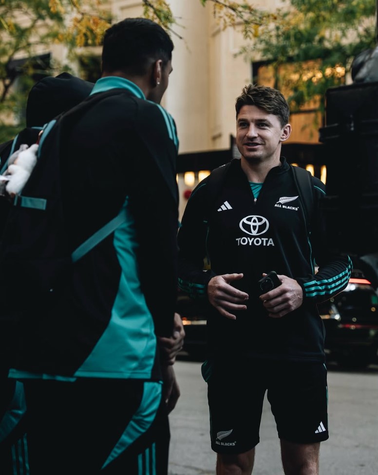 All Black playmaker Beauden Barrett, in Chicago ahead of this weekend's test match against Ireland. Photo / All Blacks