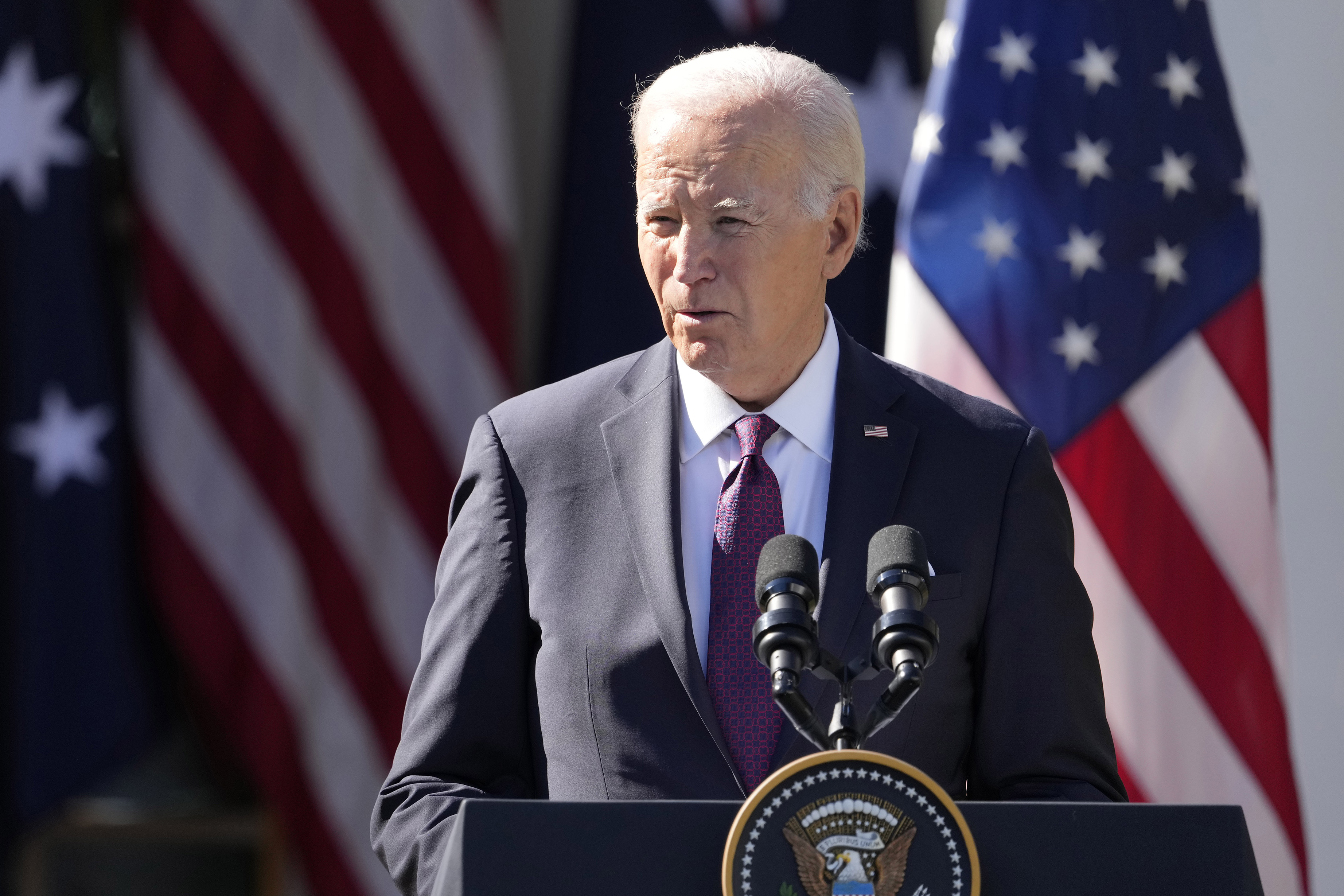 Joe Biden said he had asked the Israelis for a 'pause longer than three days'. Photo / AP
