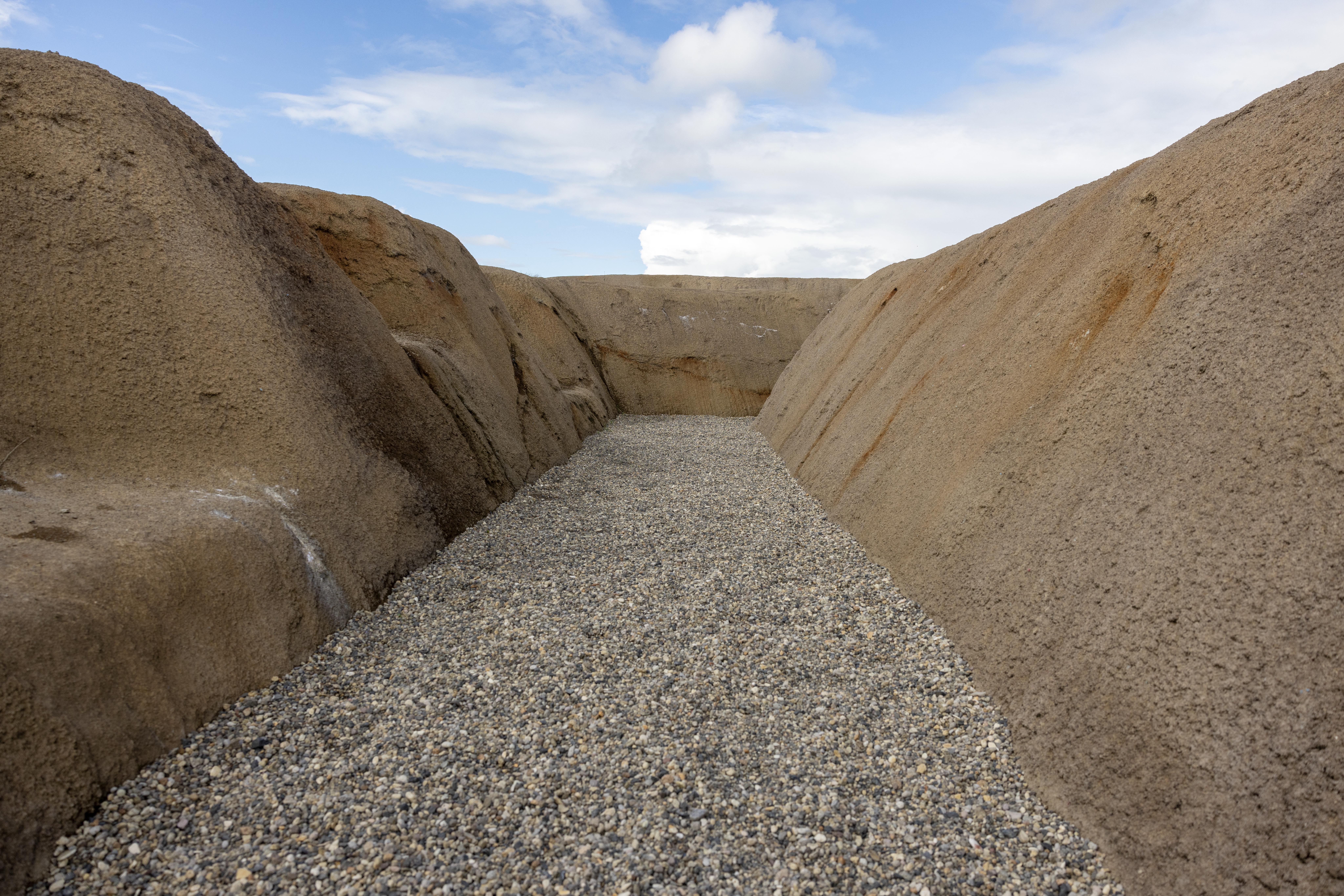Waikato Māori built elaborate pā as a form of defence during the Waikato Invasion. Pictured is the reconstructed trenches at Rangiriri. Photo / Mike Scott
