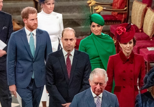 Prince Harry, Duke of Sussex, Meghan, Duchess of Sussex, Prince William, Duke of Cambridge, Catherine, Duchess of Cambridge and Prince Charles, Prince of Wales attend the Commonwealth Day Service 2020 on March 9, 2020 in London, England. Photo / Getty Images