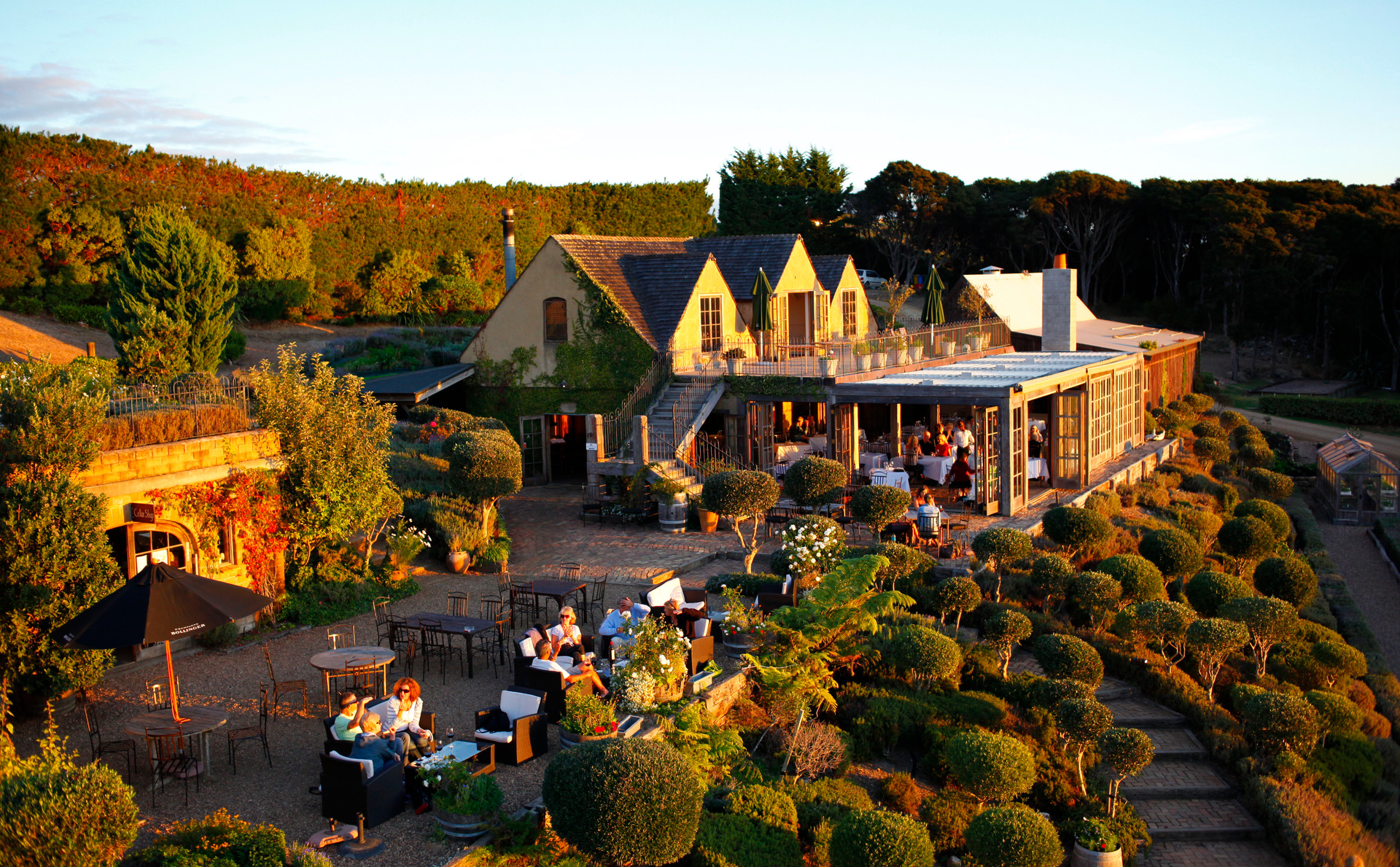 Mudbrick Restaurant and Vineyard is a popular venue for weddings and wine tastings.