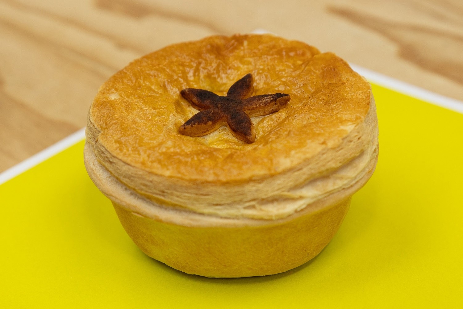 Arlyn Thompson and Rangiora Bakery's entry in the Bakels NZ Pie Awards 2024, a slow-cooked Sumatra-style beef pie.