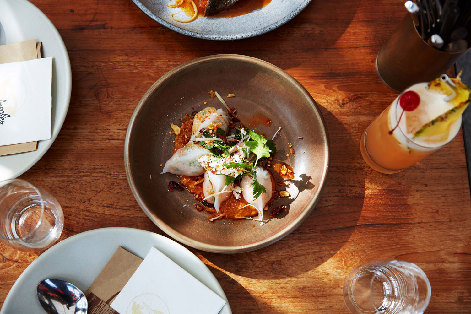 Prawn dumplings. Photo / Rebecca Zephyr Thomas