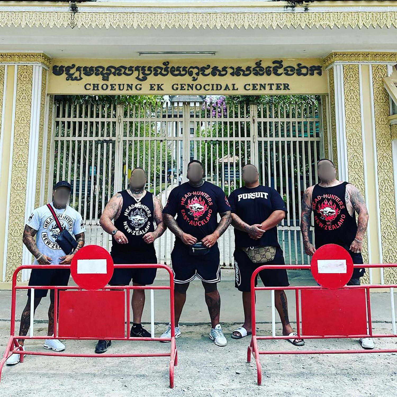 Visiting the Choeung Ek Genocidal Center in Phnom Penh, Cambodia. 