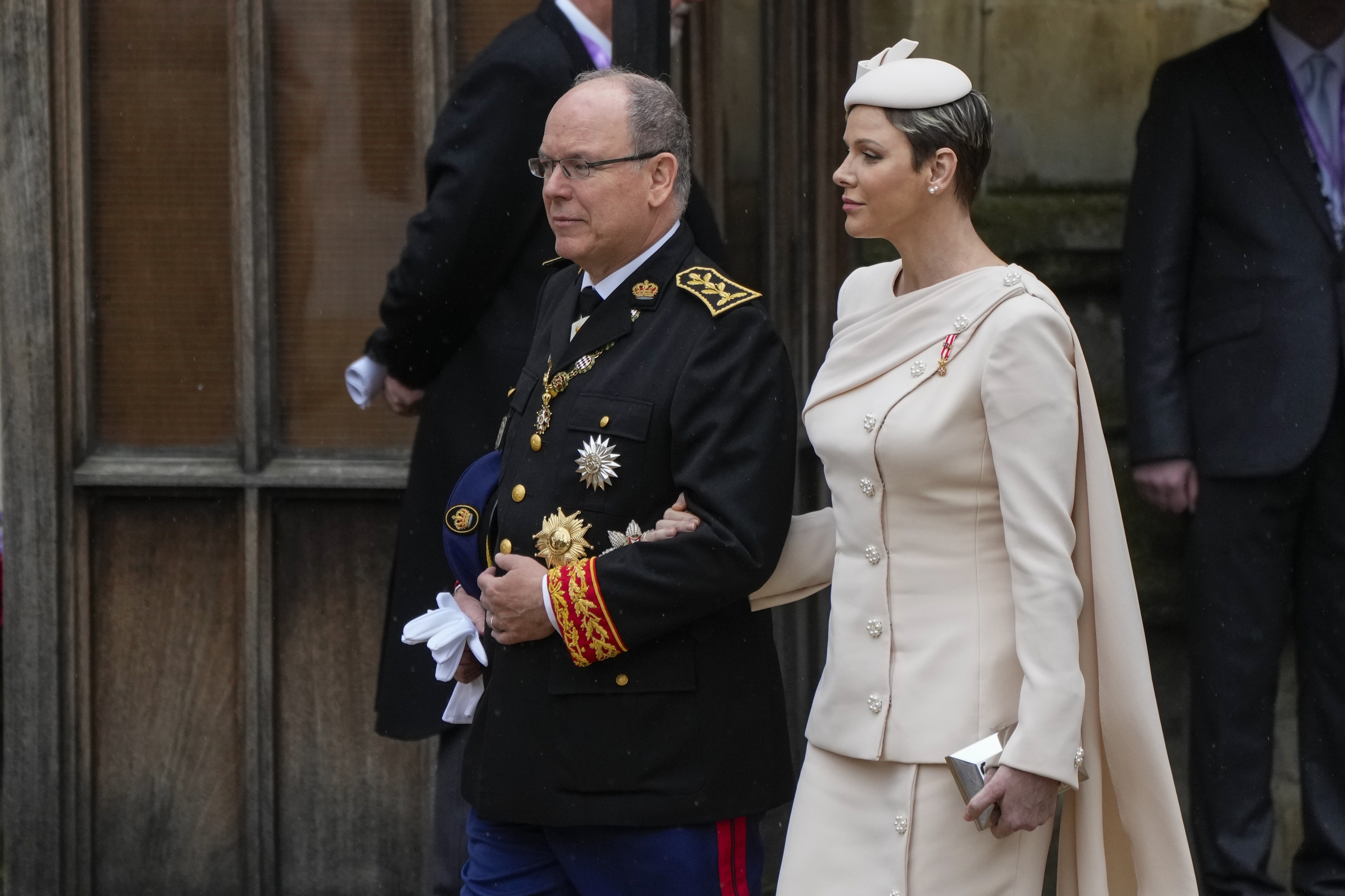 Prince Albert and Princess Charlene are reportedly living 350km apart. Photo / AP