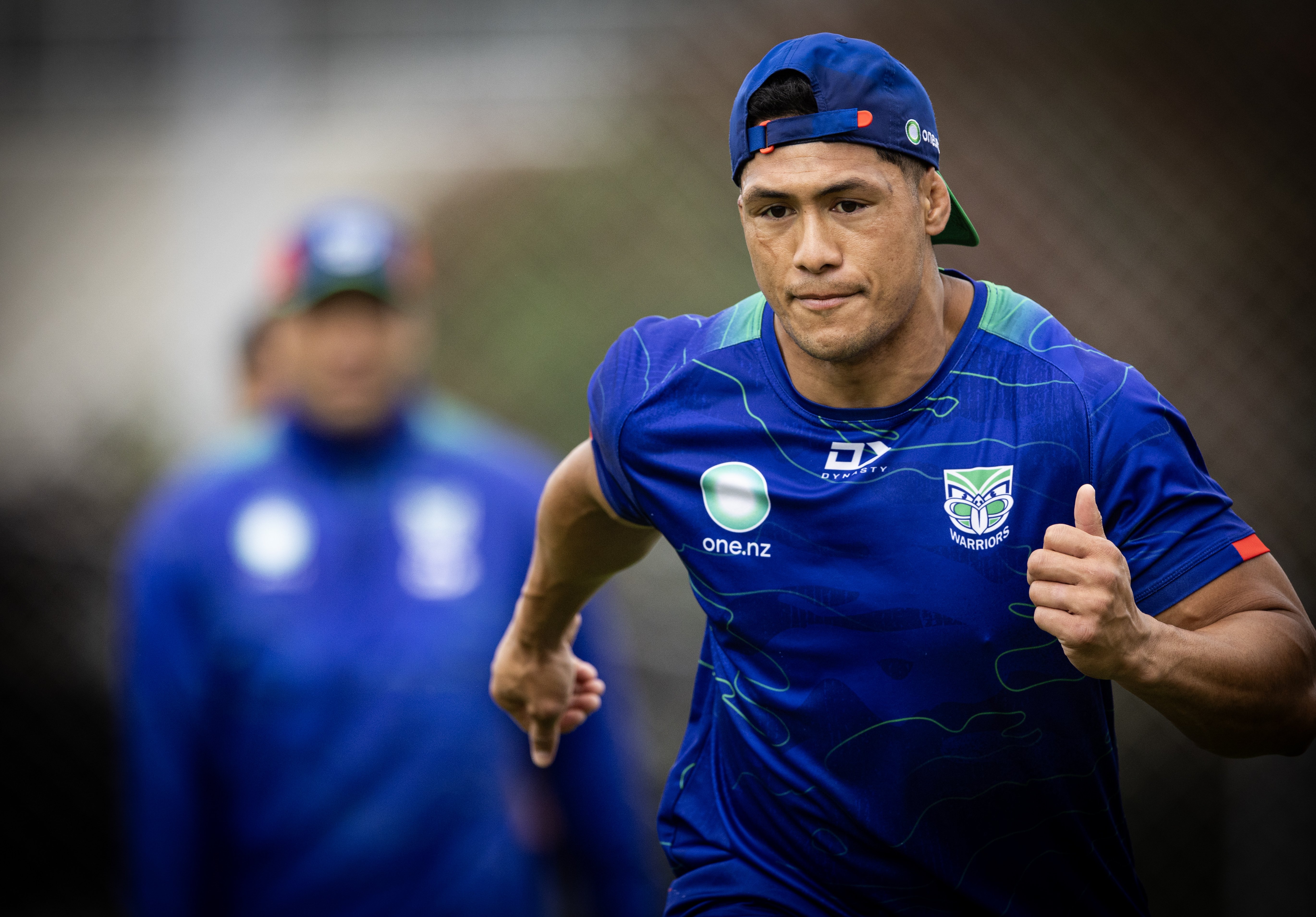 Roger Tuivasa-Sheck goes through his paces at Warriors training. Photo / Jason Oxenham