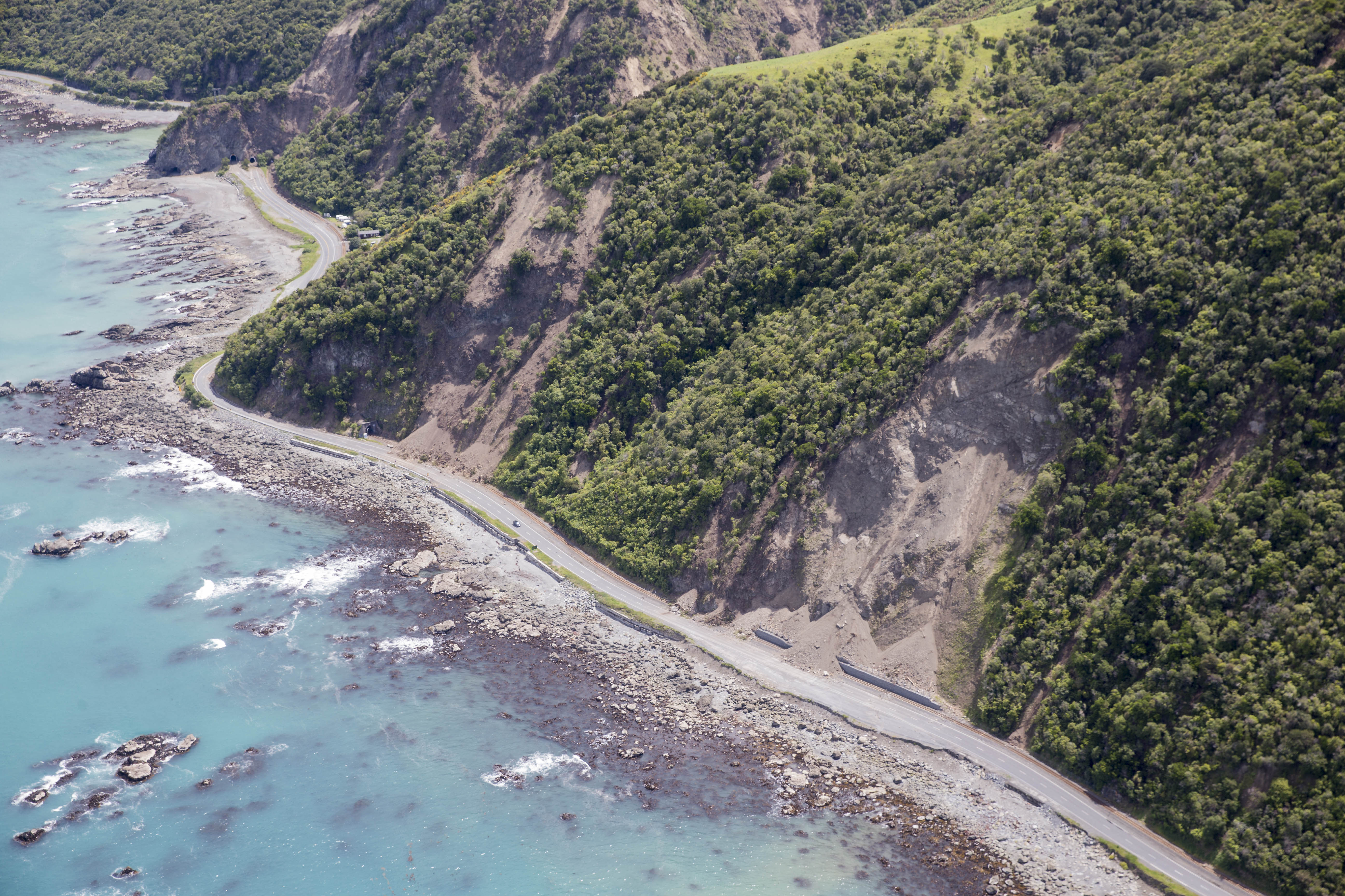 The Kaikoura earthquake, which caused slips that damaged roads and stranded whole towns, has highlighted New Zealand's road vulnerability. Photo / NZME.