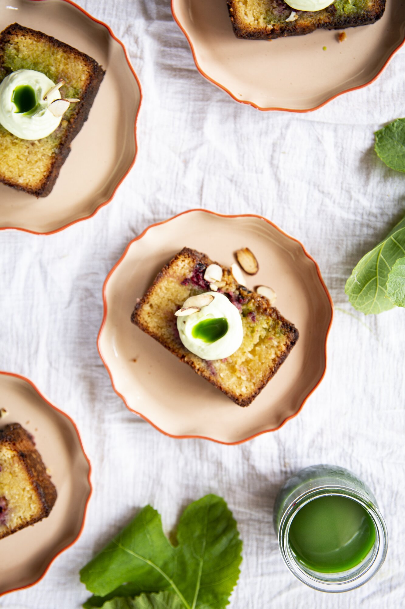 Gretchen Lowe's One Bowl Olive Oil and Almond Loaf with Fig Leaf Syrup. Photo / Gretchen Lowe