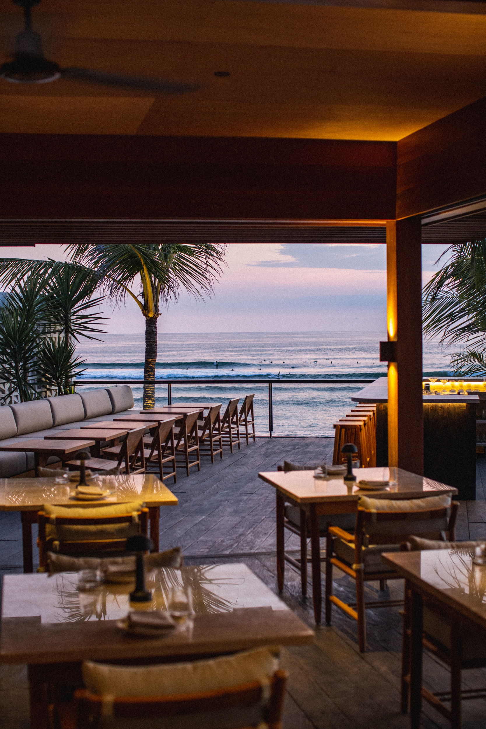 Skool, an uber-stylish 60-seat restaurant, can be found at a popular beach club on Batu Bolong Beach. Photo / Supplied