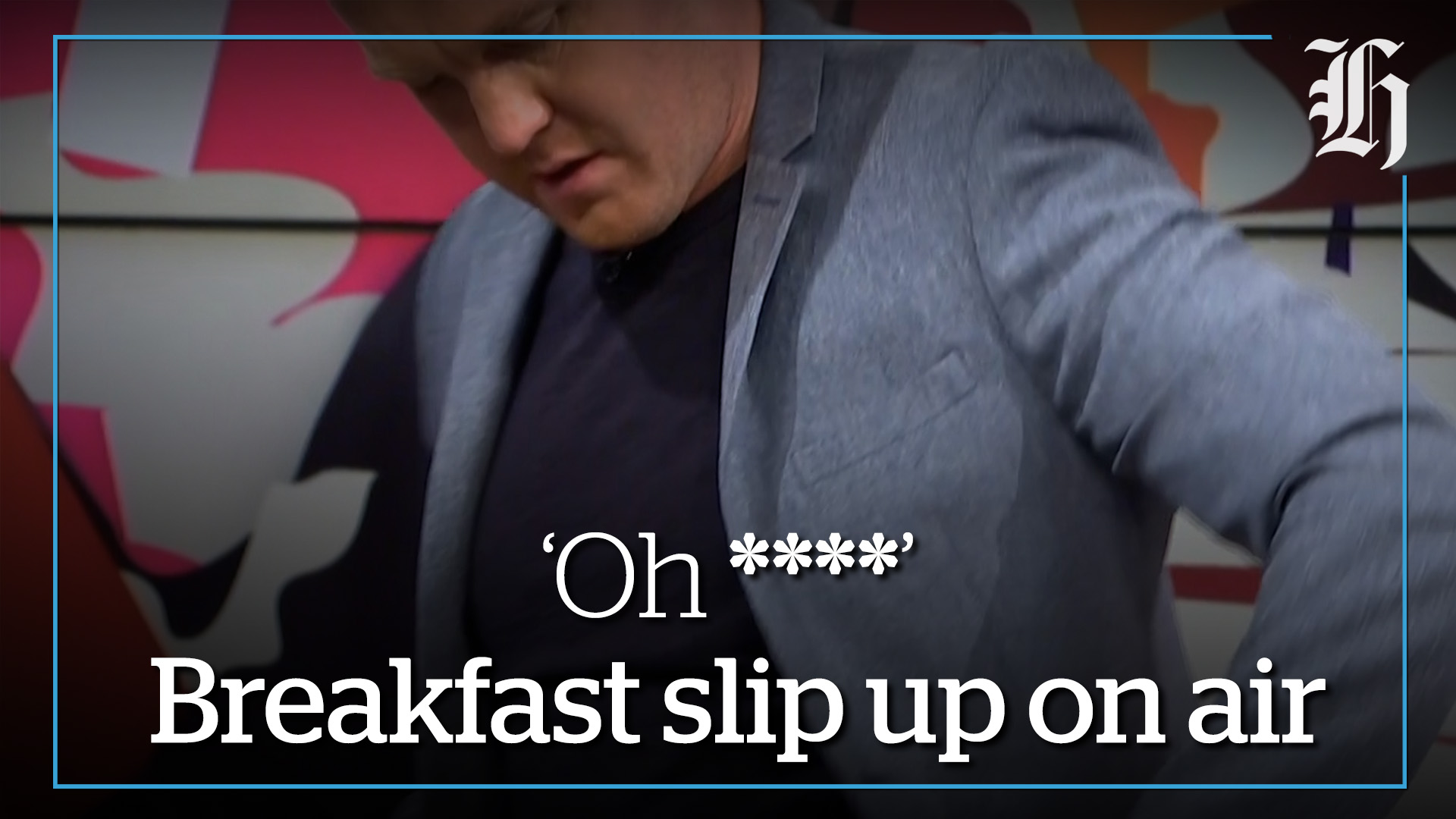 Breakfast blunder: Matty McLean late for his own weather bulletin
