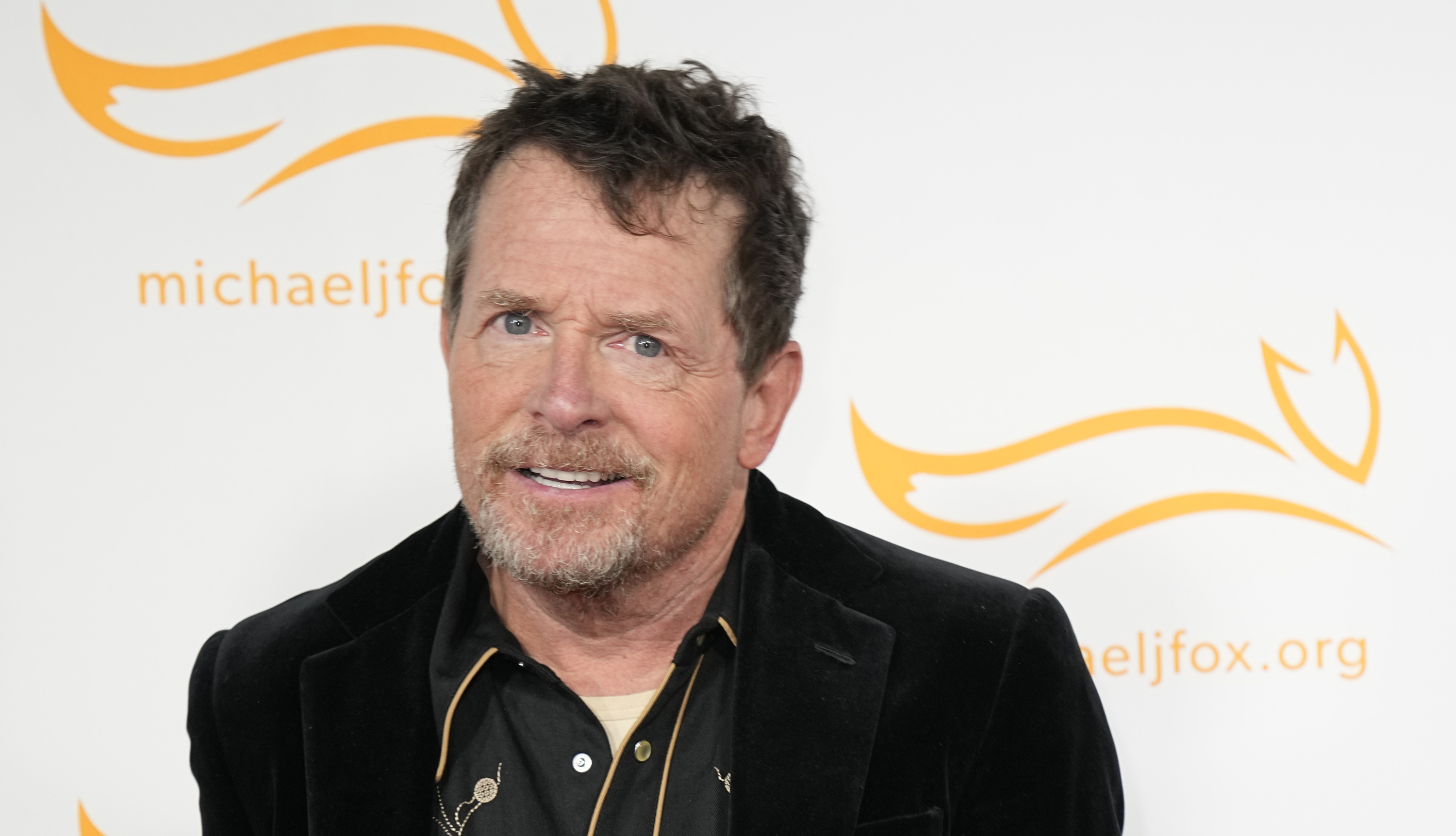 Michael J. Fox suffered a fall during a Q&A with his Back to the Future co-stars. Photo / AP