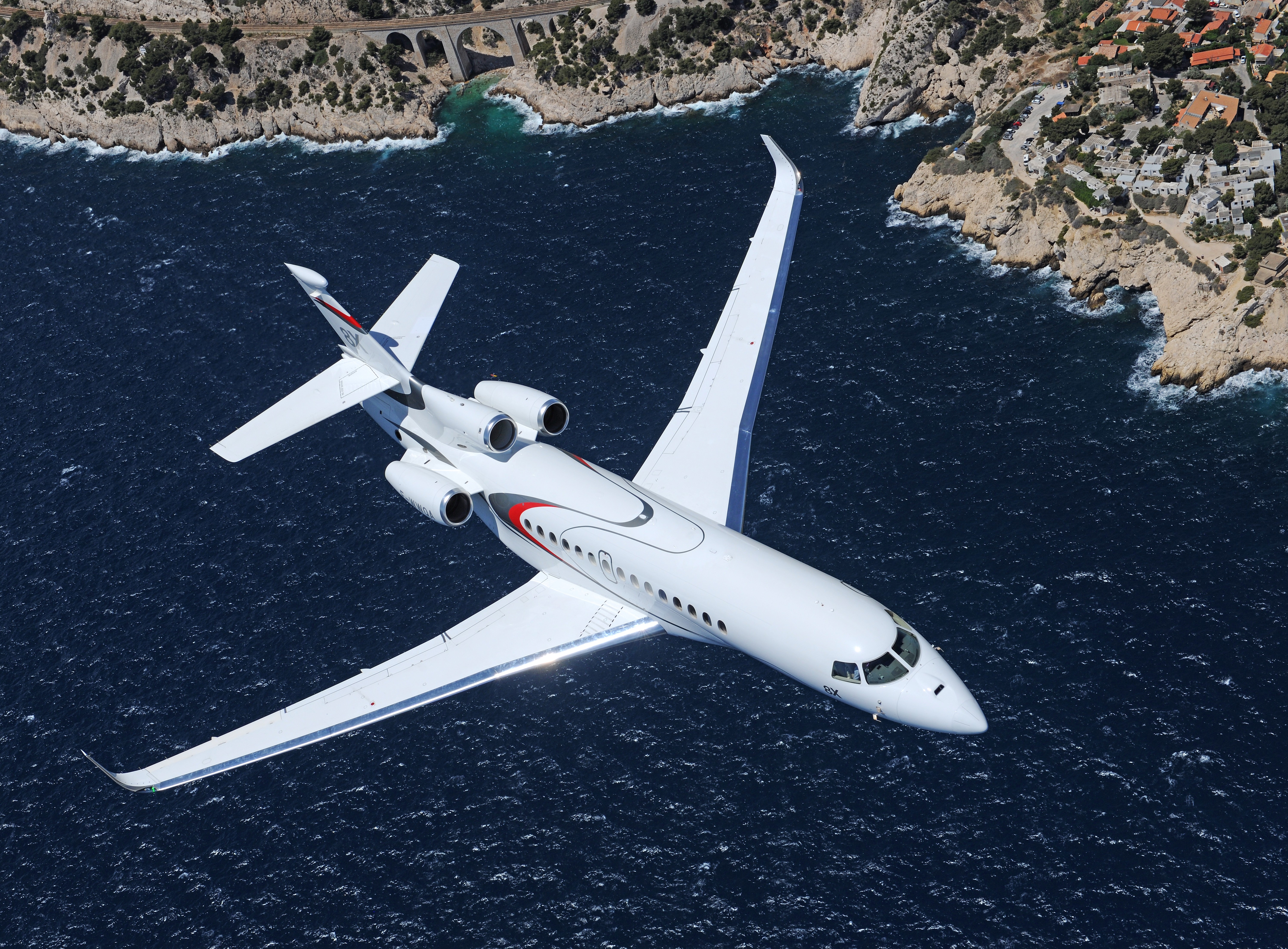A Dassault Falcon 8X. The French company is talking up South Pacific markets. Photo / Anthony Pecchi