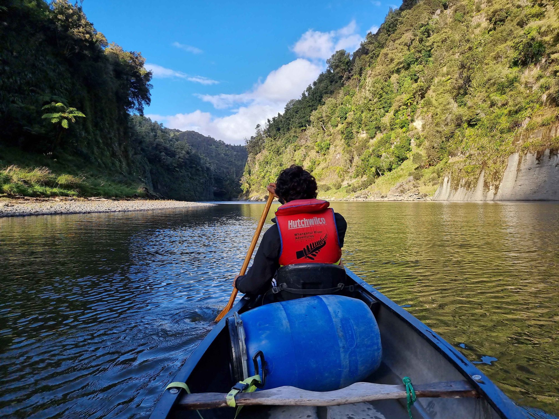 Paddling the Whanganui River is a year-round activity. Photo / Alexia Santamaria