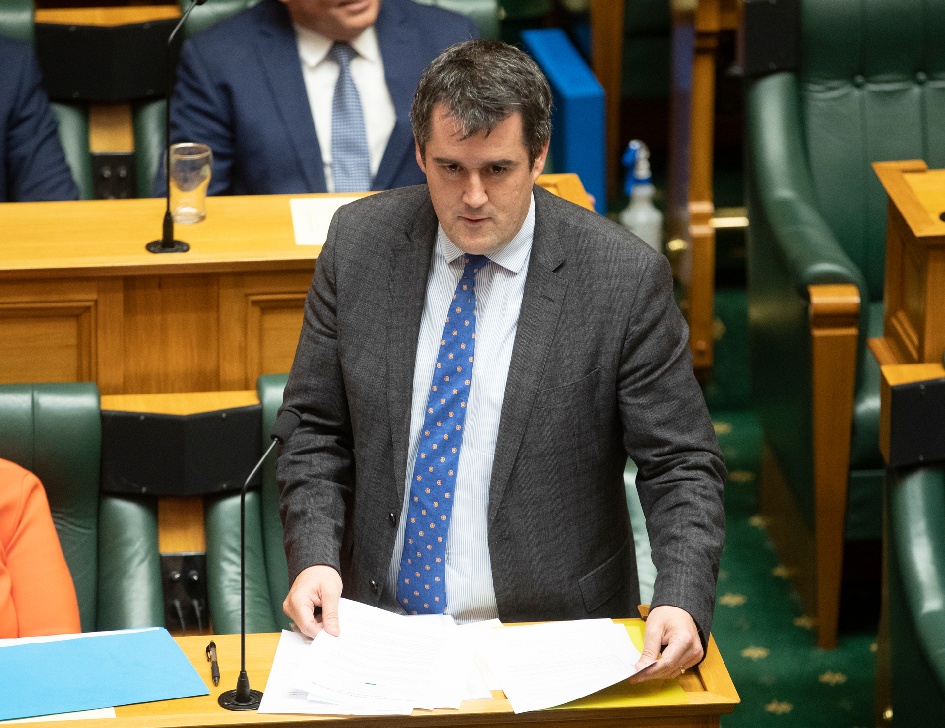 National’s Chris Bishop has labelled emergency housing a “social and economic disaster”. Photo / Mark Mitchell