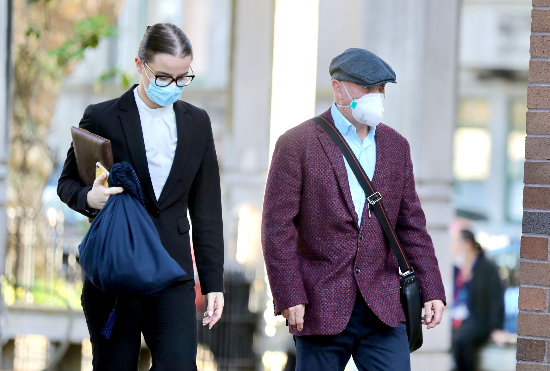 Murder defendant Philip Polkinghorne appears in the High Court at Auckland with lawyer Tiffany Buckley. Photo / Michael Craig