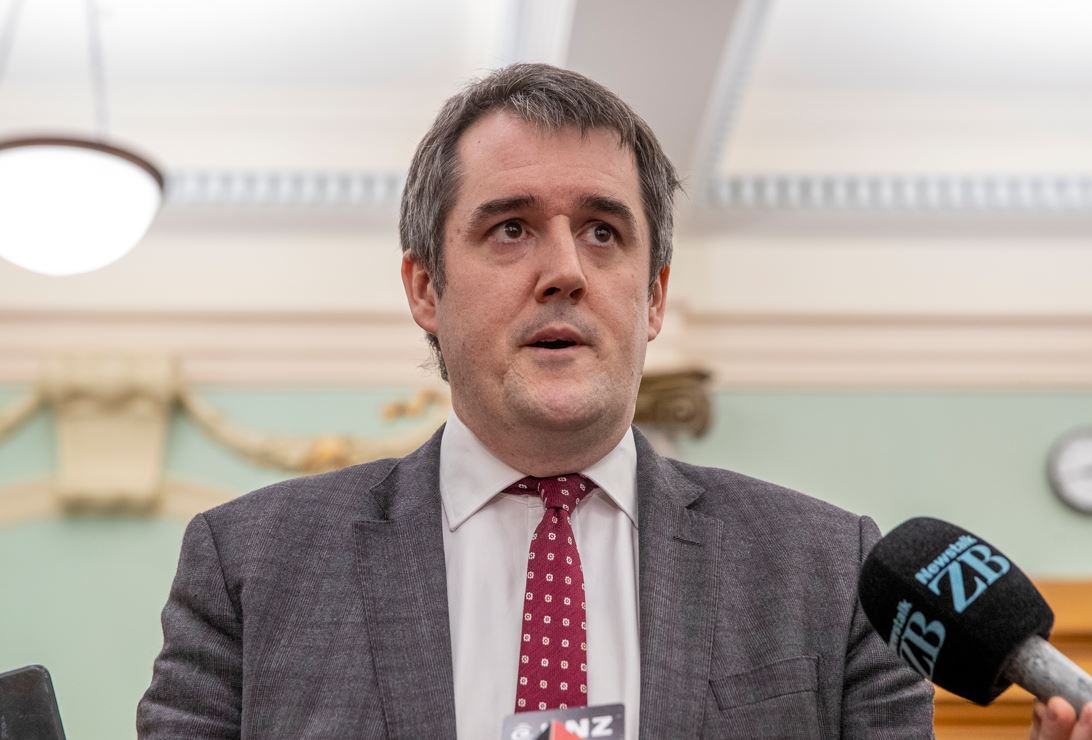 National's Chris Bishop made the announcement this morning. Photo / Mark Mitchell
