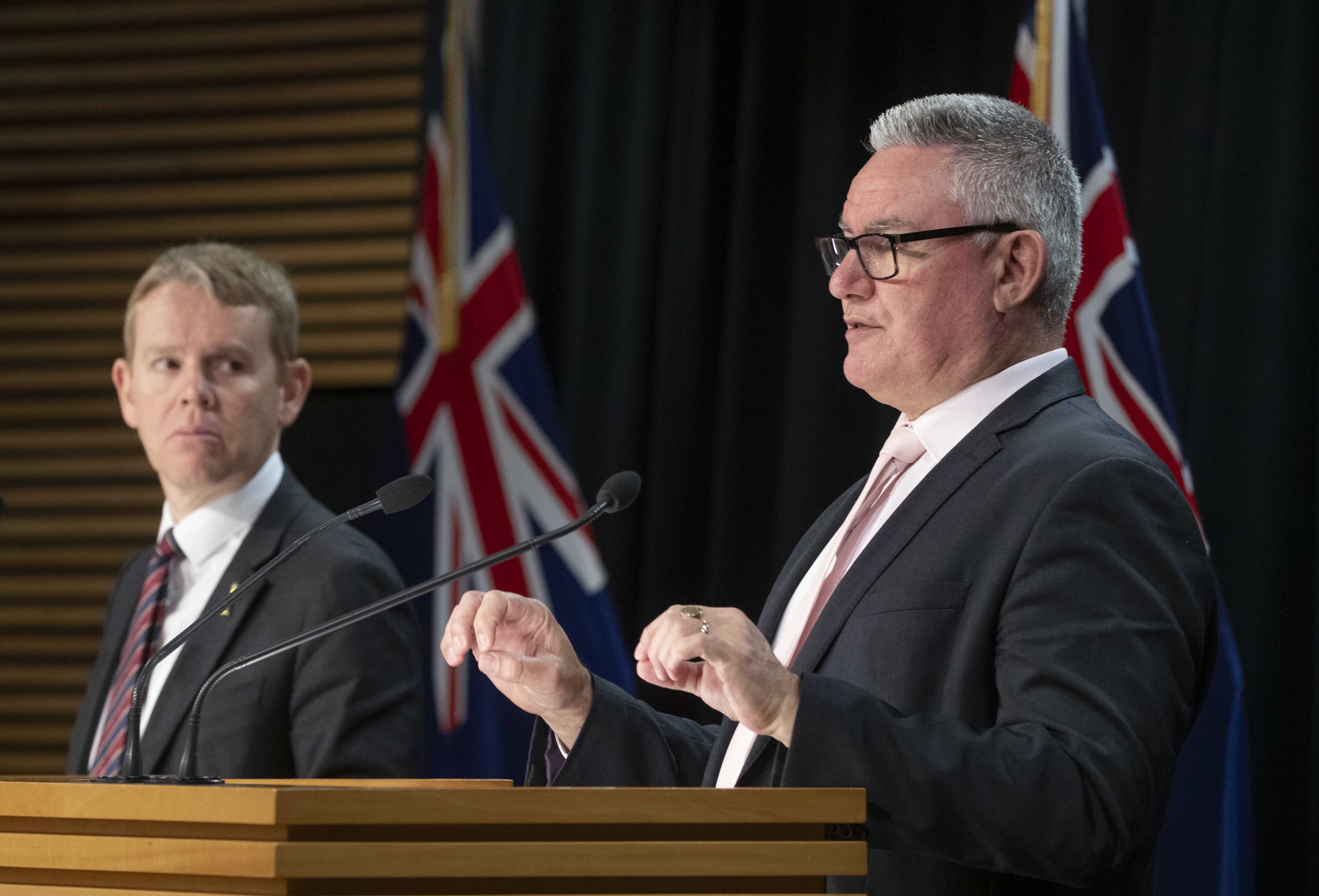 Prime Minister Chris Hipkins and Children's Minister Kelvin Davis. Photo / Mark Mitchell