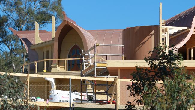 Work continues on outdoor sets being built for Thor: Ragnarok. Photo / News Corp Australia