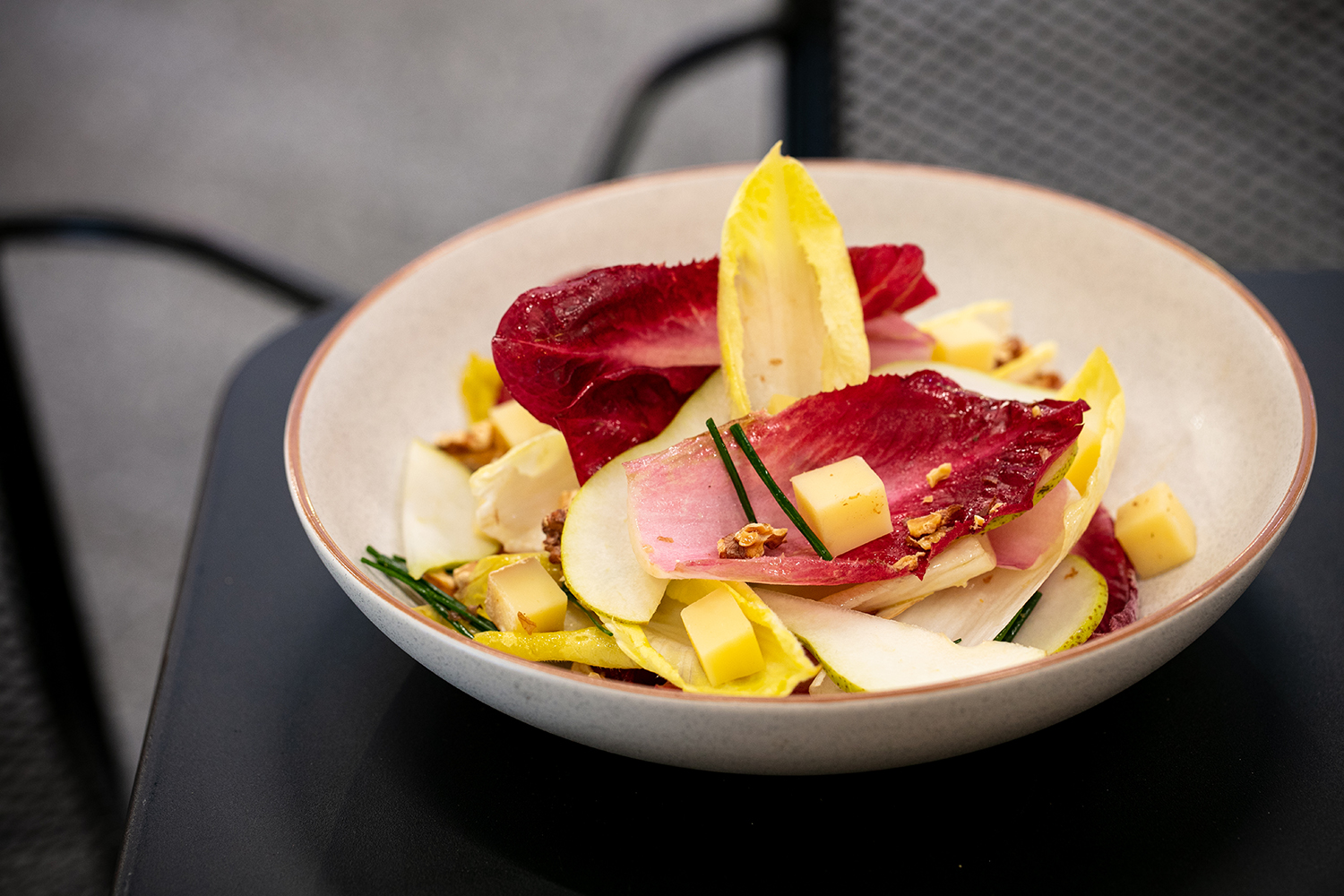 The witloof salad. Photo / Babiche Martens